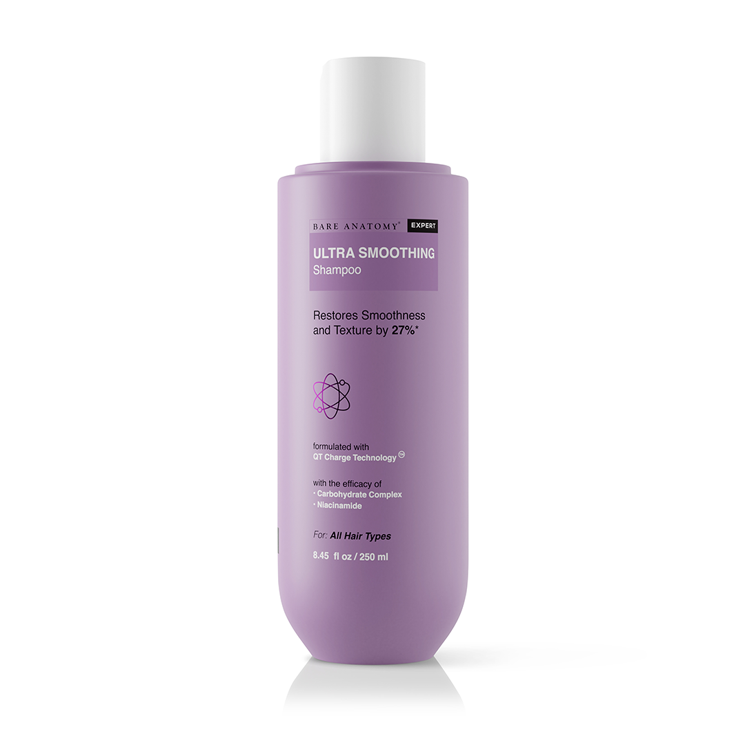 Bare Anatomy Expert Ultra Smoothing Shampoo to Restore Smoothness, Repair Damaged Hair and Locks in Moisture, 250 ml