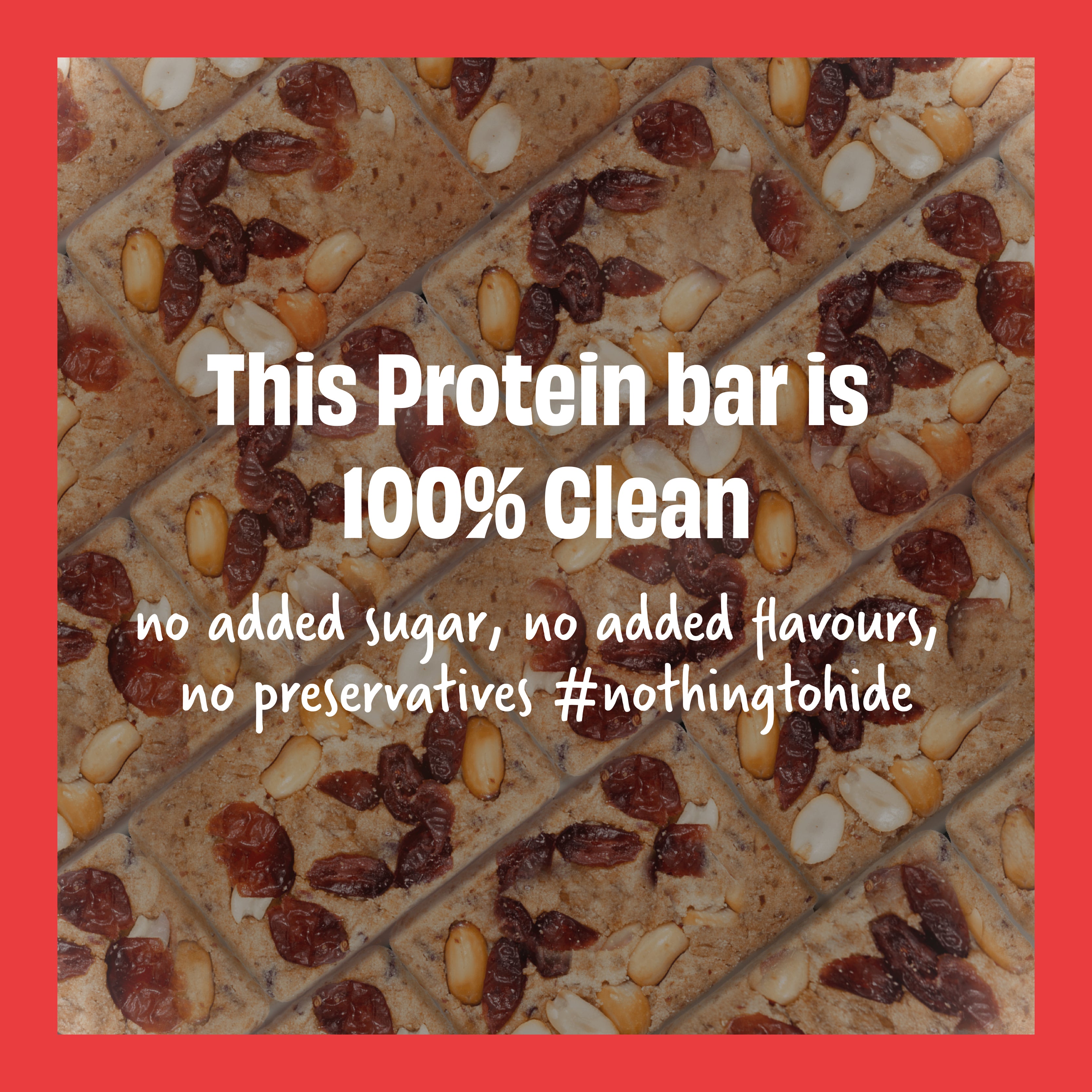 The Whole Truth - Protein Bars - Cranberry - Pack of 6 (6 x 52g) - No Added Sugar - All Natural