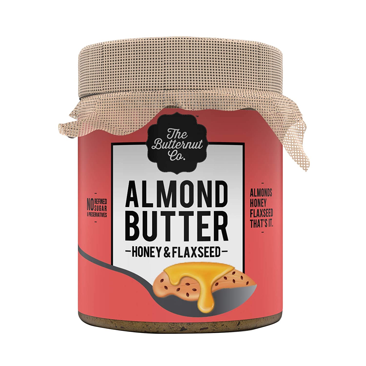The Butternut Co. Almond Butter Honey & Flaxseed 200 gms