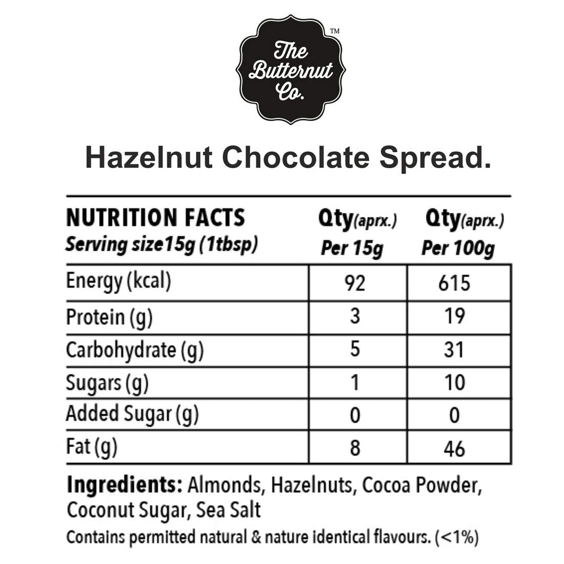 The Butternut Co. Chocolate Hazelnut Spread