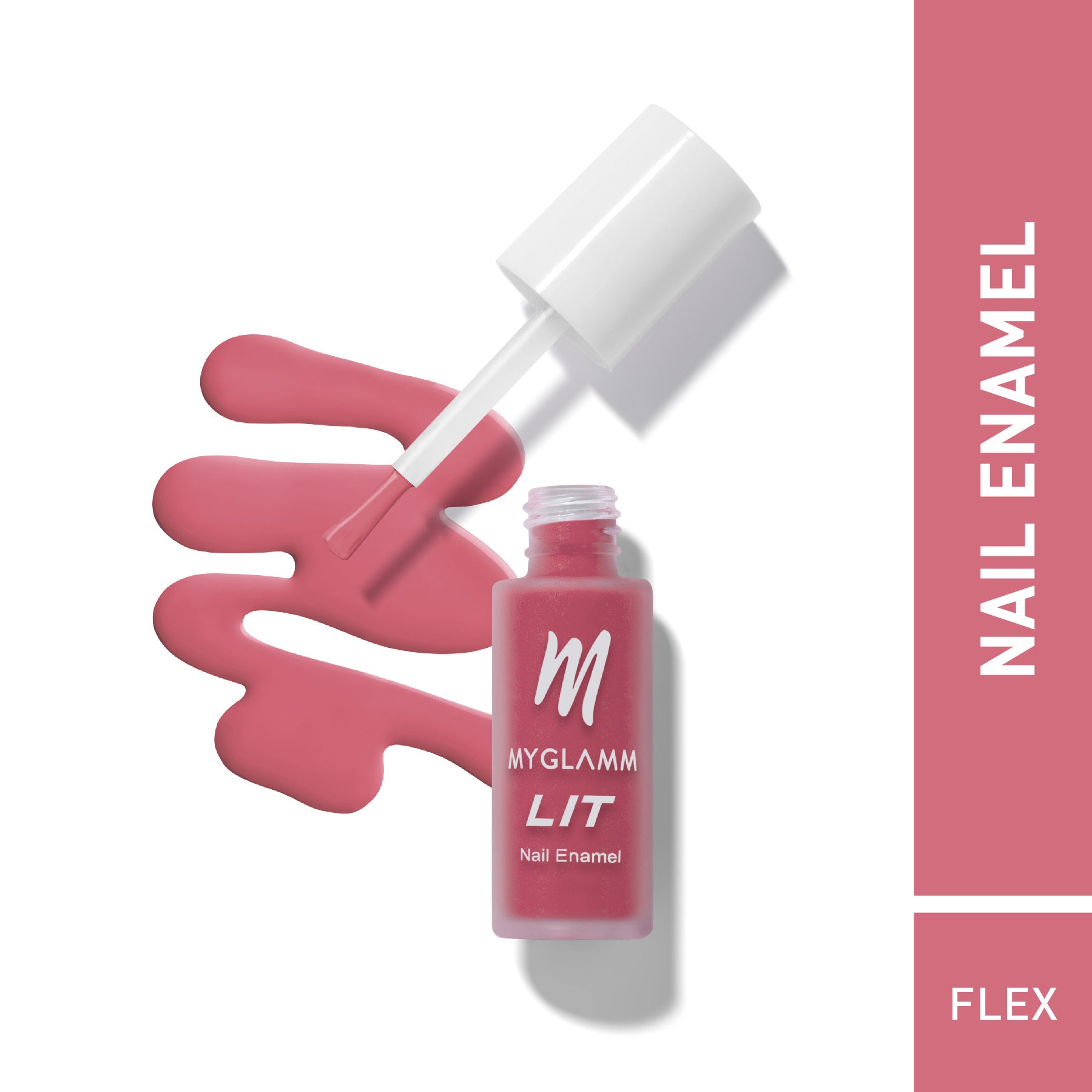 MyGlamm LIT Matte Nail Enamel-Flex-7ml