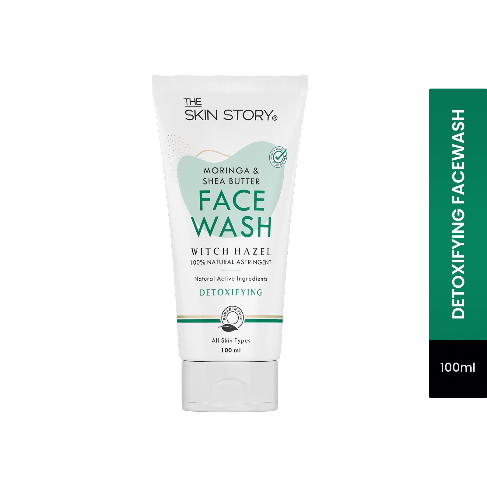 The Skin Story Pore Cleansing Facewash | Gentle Skin Cleanser | All Skin Types | Moringa & Shea Butter | 100ml