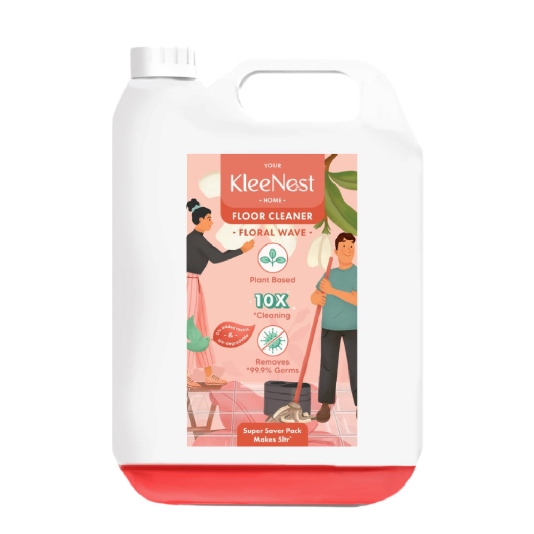 Kleenest Floral Wave Floor Cleaner liquid concentrate | Makes 5 litres