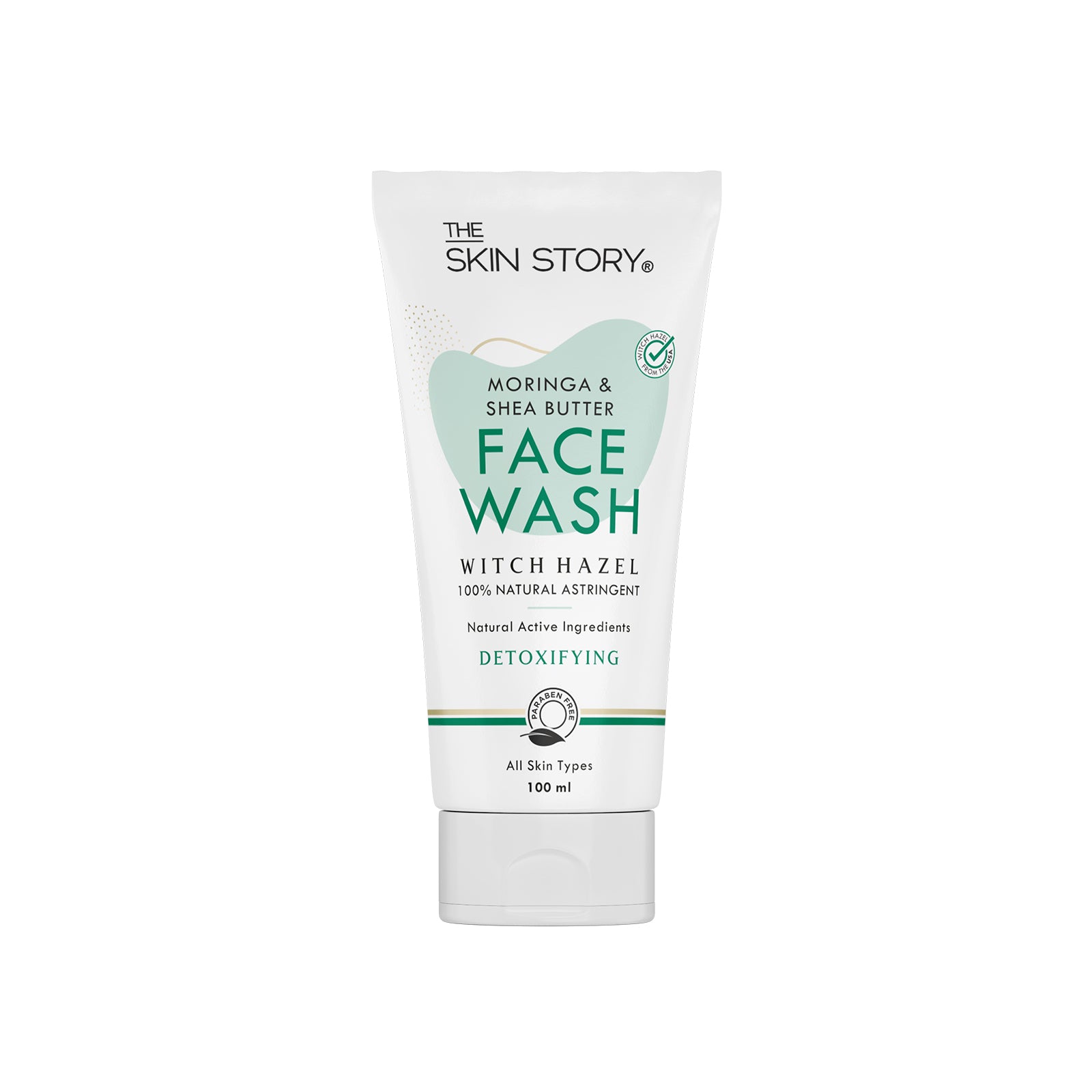 The Skin Story Pore Cleansing Facewash | Gentle Skin Cleanser | All Skin Types | Moringa & Shea Butter | 100ml