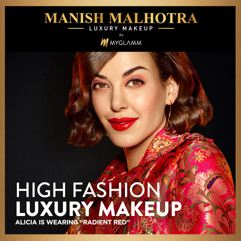 Manish Malhotra Beauty By MyGlamm Hi-Shine Lipstick-Velvet Rose-4gm