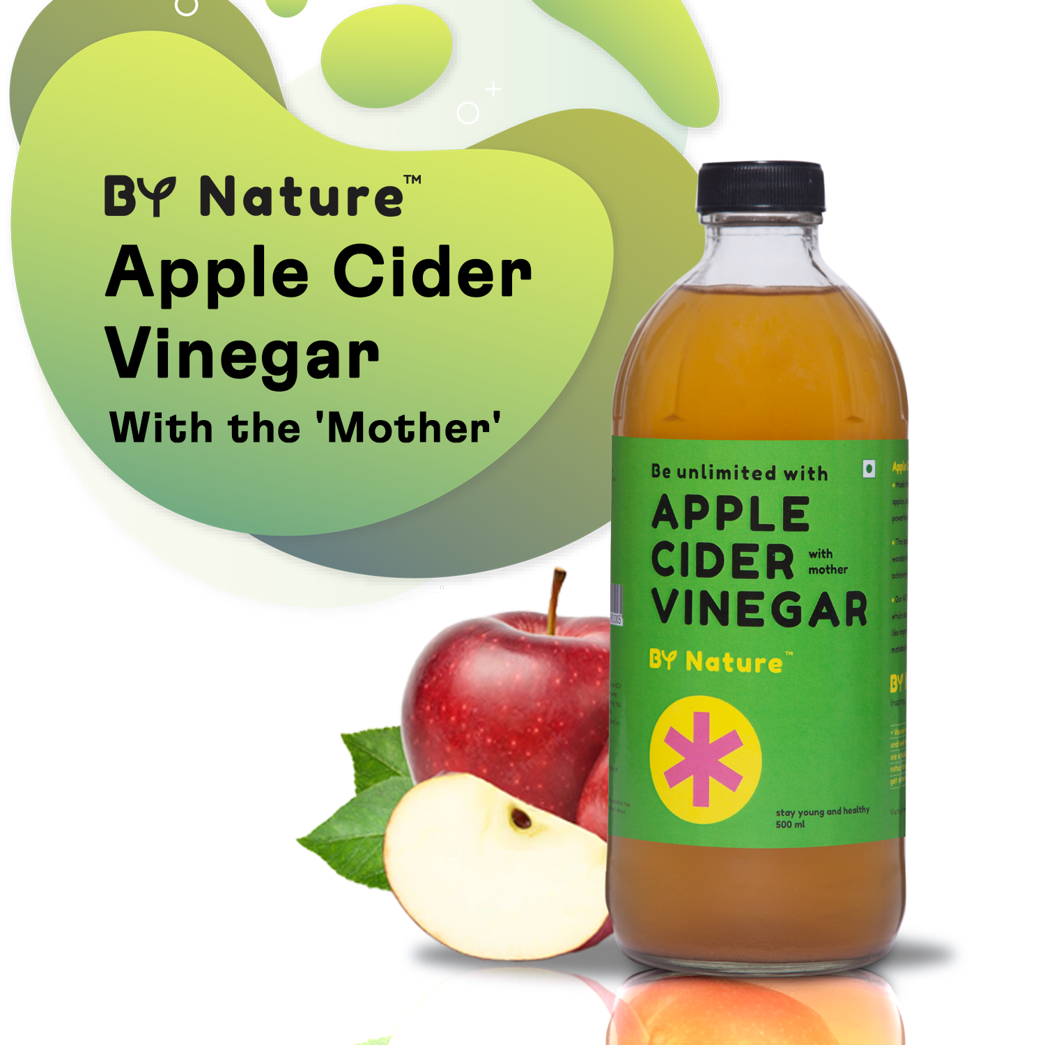 By Nature Apple Cider Vinegar with Mother, 500 ml