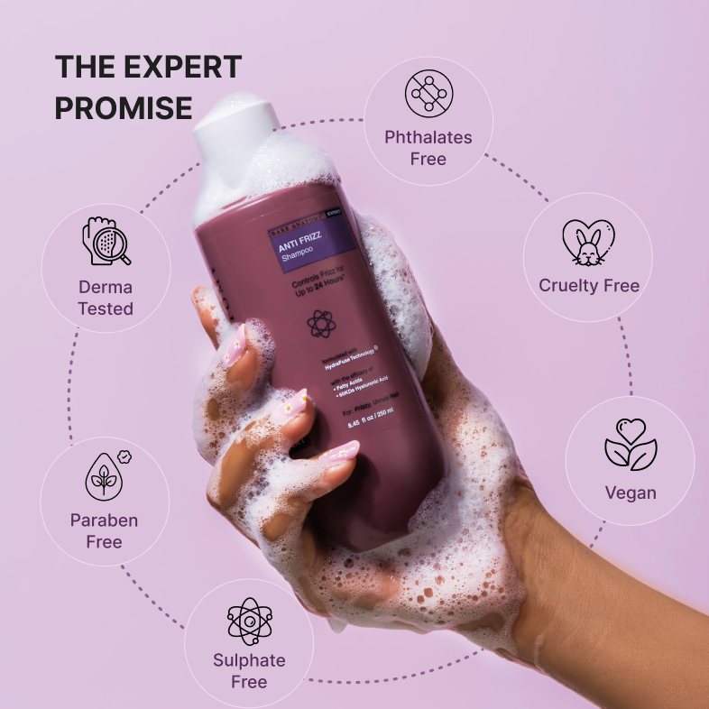 Bare Anatomy Expert Anti-Frizz Shampoo Tames Frizz for up to 24 hours, 250 ml