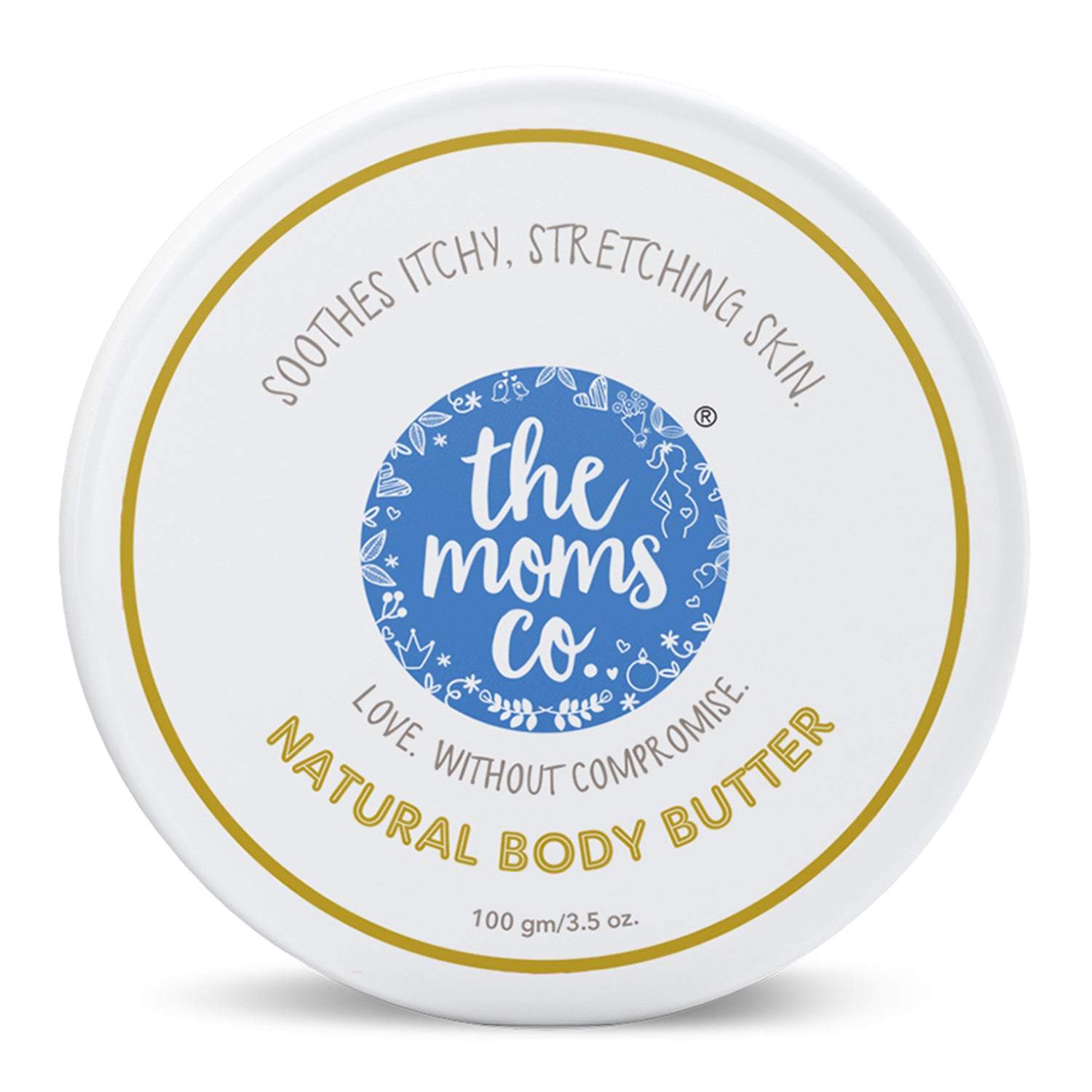 The Moms Co. Natural Body Butter for Stretch Marks, Dry Skin and Itchy Skin with Shea and Cocoa Butter