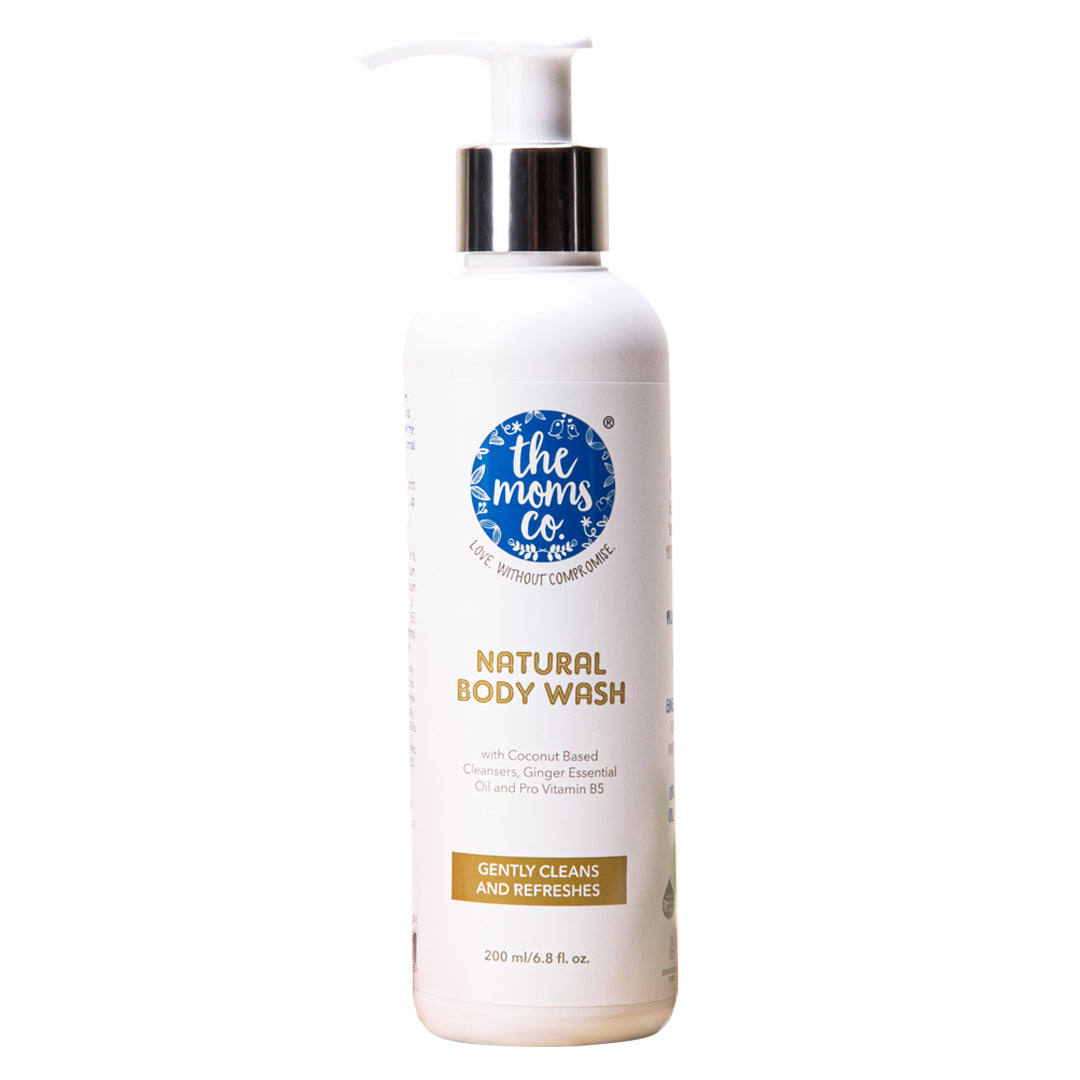 The Moms Co Natural Coconut Moisturizing Body Wash for Dry Skin, 200ml