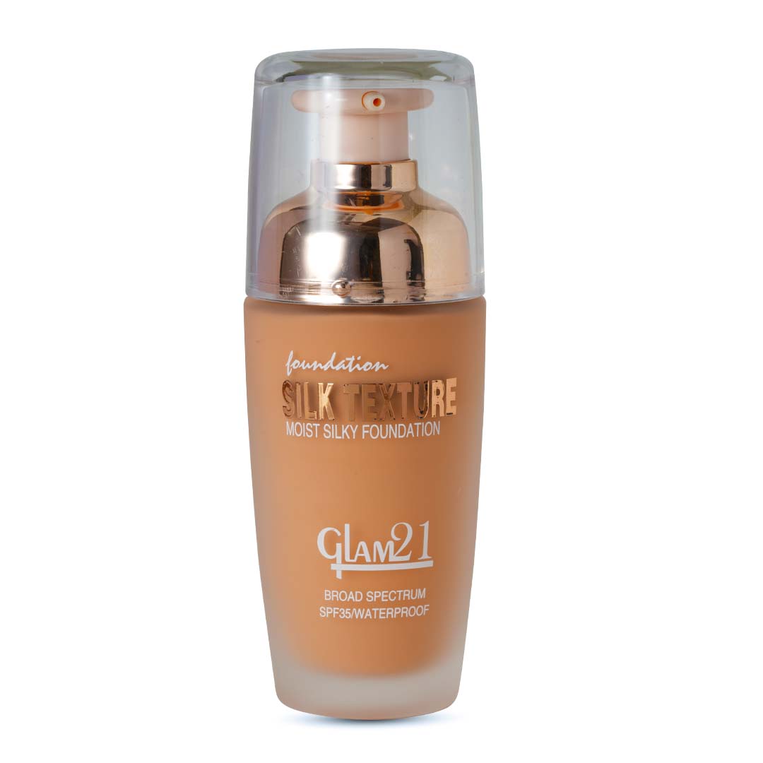 Glam21 Silk Foundation Lightweight, Hydrating, Oilfree, Longlasting SPF35 UV Protection Foundation (Shade-04, 50 g)