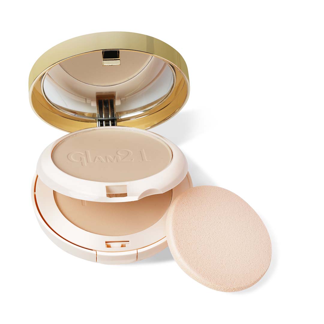 Glam21 Match Perfection Multi-Mineral Powder to Instant Oil Free Velvety Glow | 2-in-1 Compact (Natural Fair, 20 g)