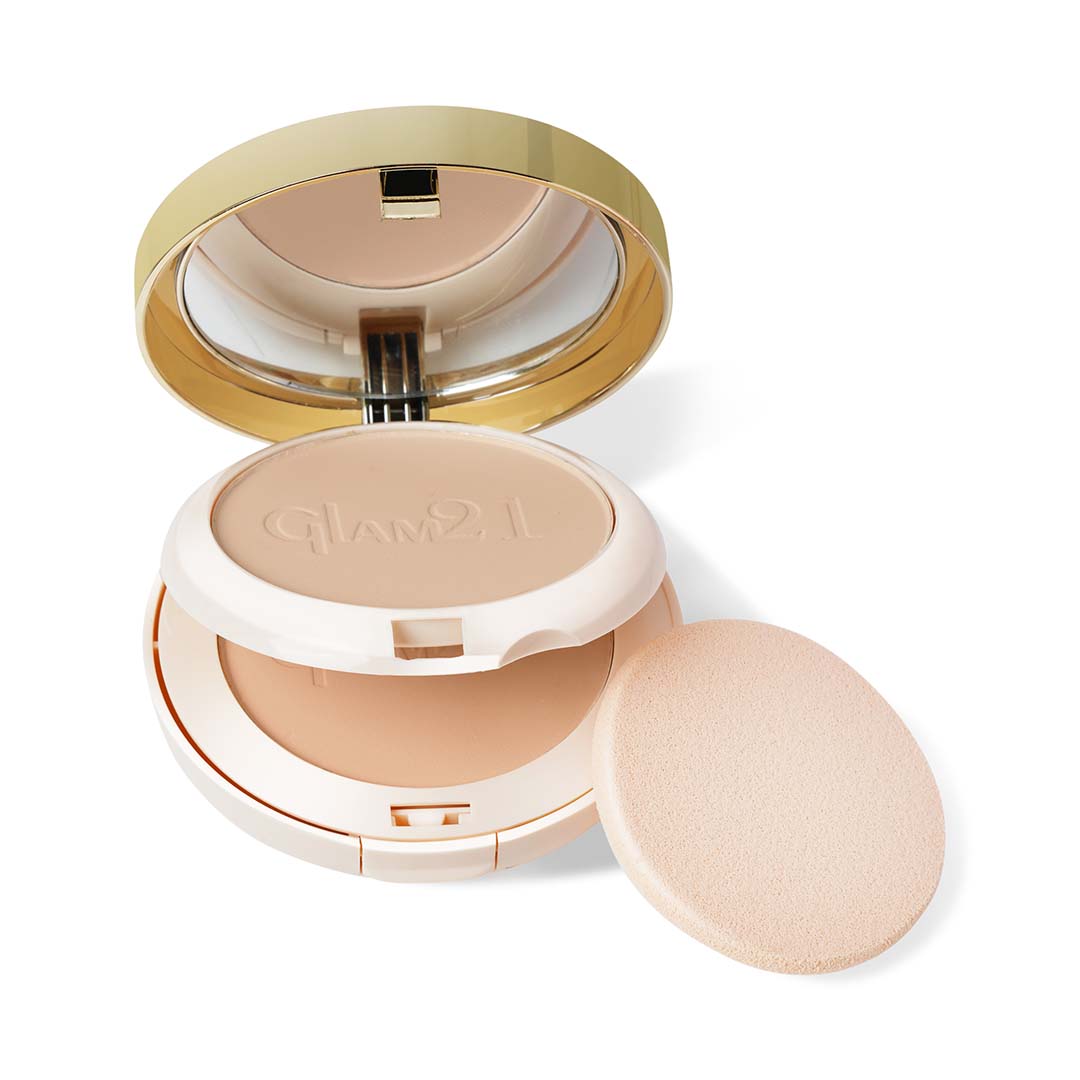 Glam21 Match Perfection Multi-Mineral Powder to Instant Oil Free Velvety Glow | 2-in-1 Compact (Radiant, 20 g)