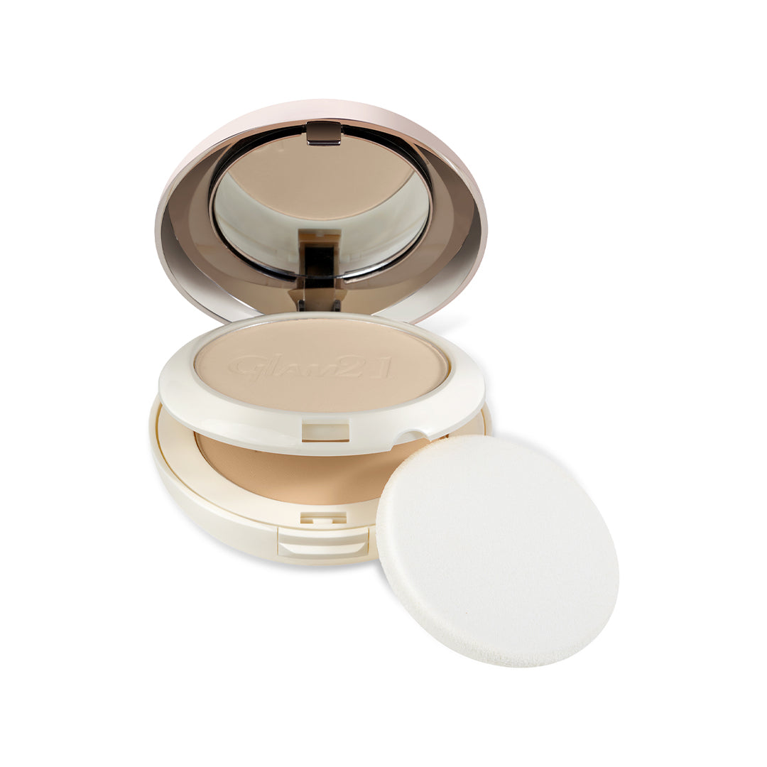Glam21 Control Sleek & Soft Makeup with Vitamin E & C | Sweat & Waterproof Longlasting Compact (Nude Beige, 20 g)