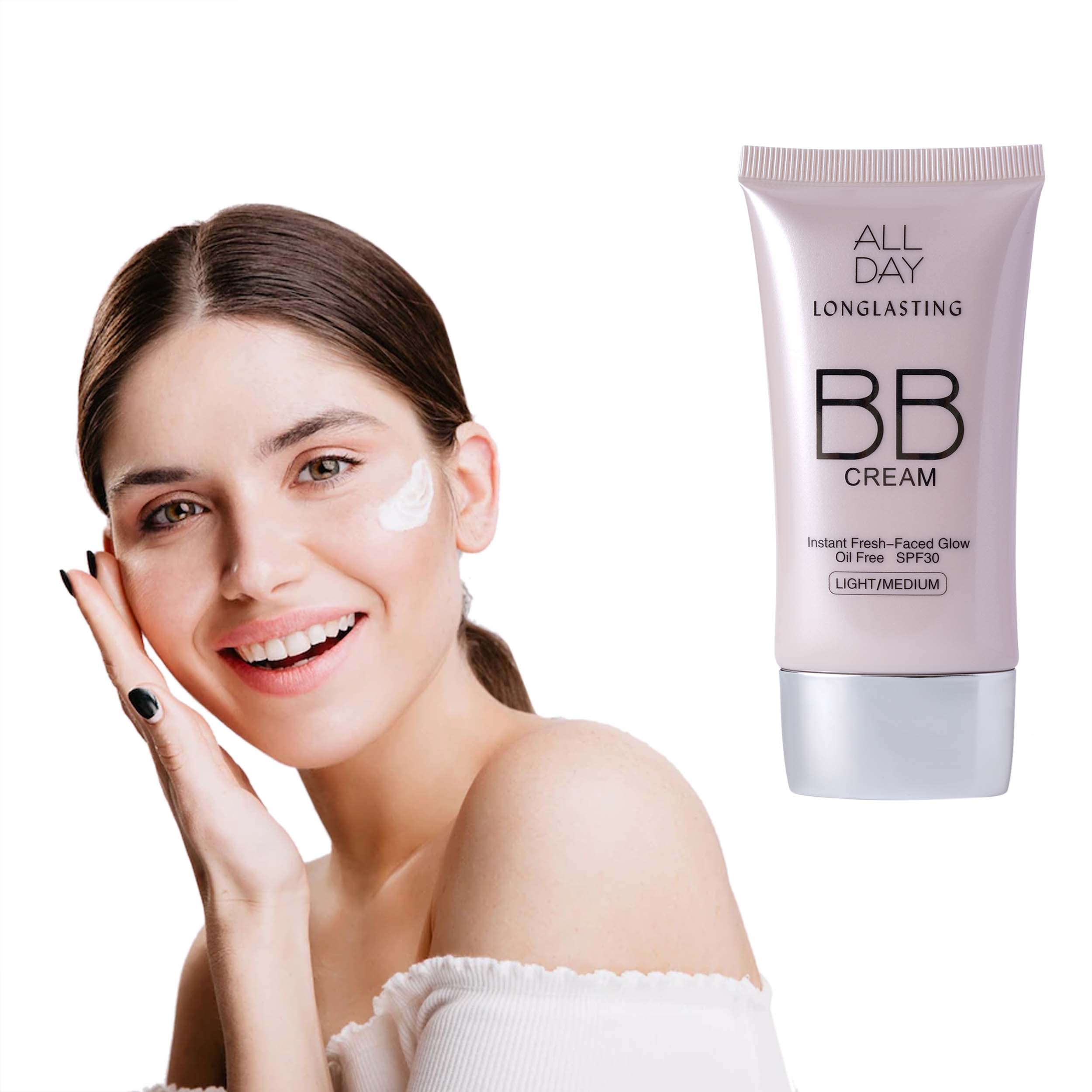 Glam21 BB Cream Instant Brightness Longlasting Coverage+SPF30| Lightweight Soft Texture Foundation, 40g (Shade-B03 Vanilla)