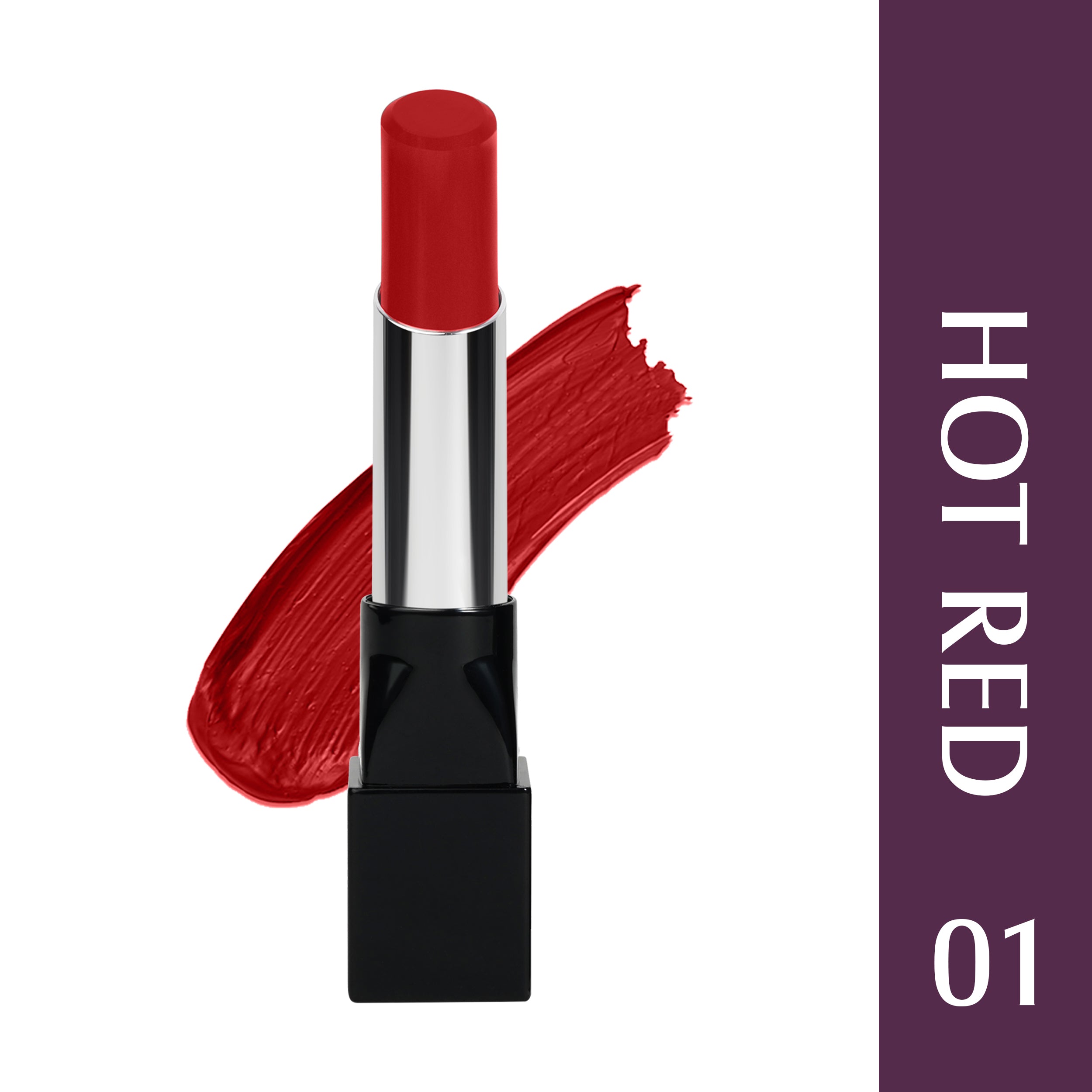 Glam21 Ultra Velvet Lipstick  Long-lasting stay on lips Lovely matte finish, 2.5gm Hot Red-01