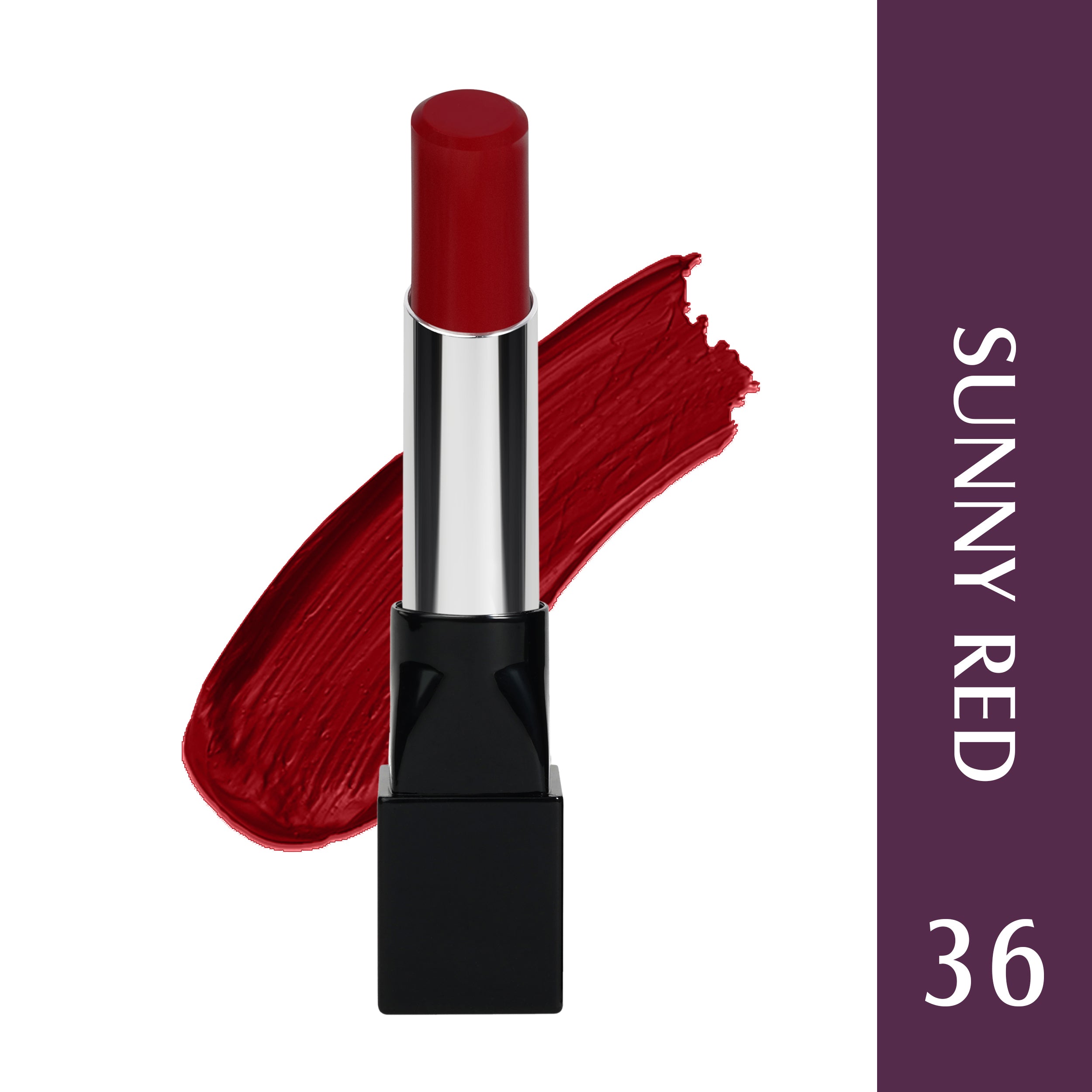 Glam21 Ultra Velvet Lipstick  Long-lasting stay on lips Lovely matte finish, 2.5gm sunny Red-36