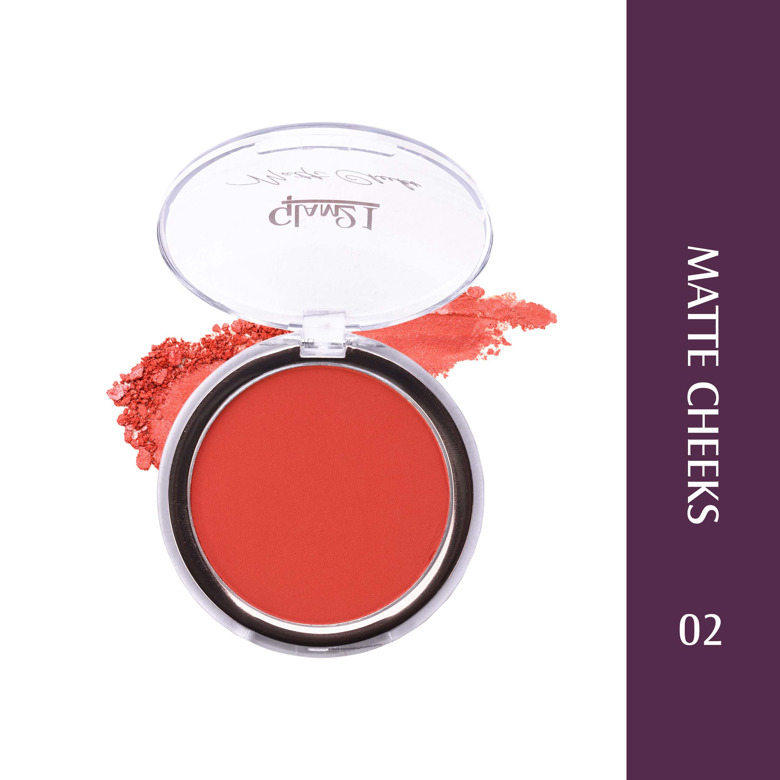 Glam21 Matte Cheek Blush | Perfect Pop of Color | Seamless Texture & Perfect Coverage, 5g  (Shade-02)