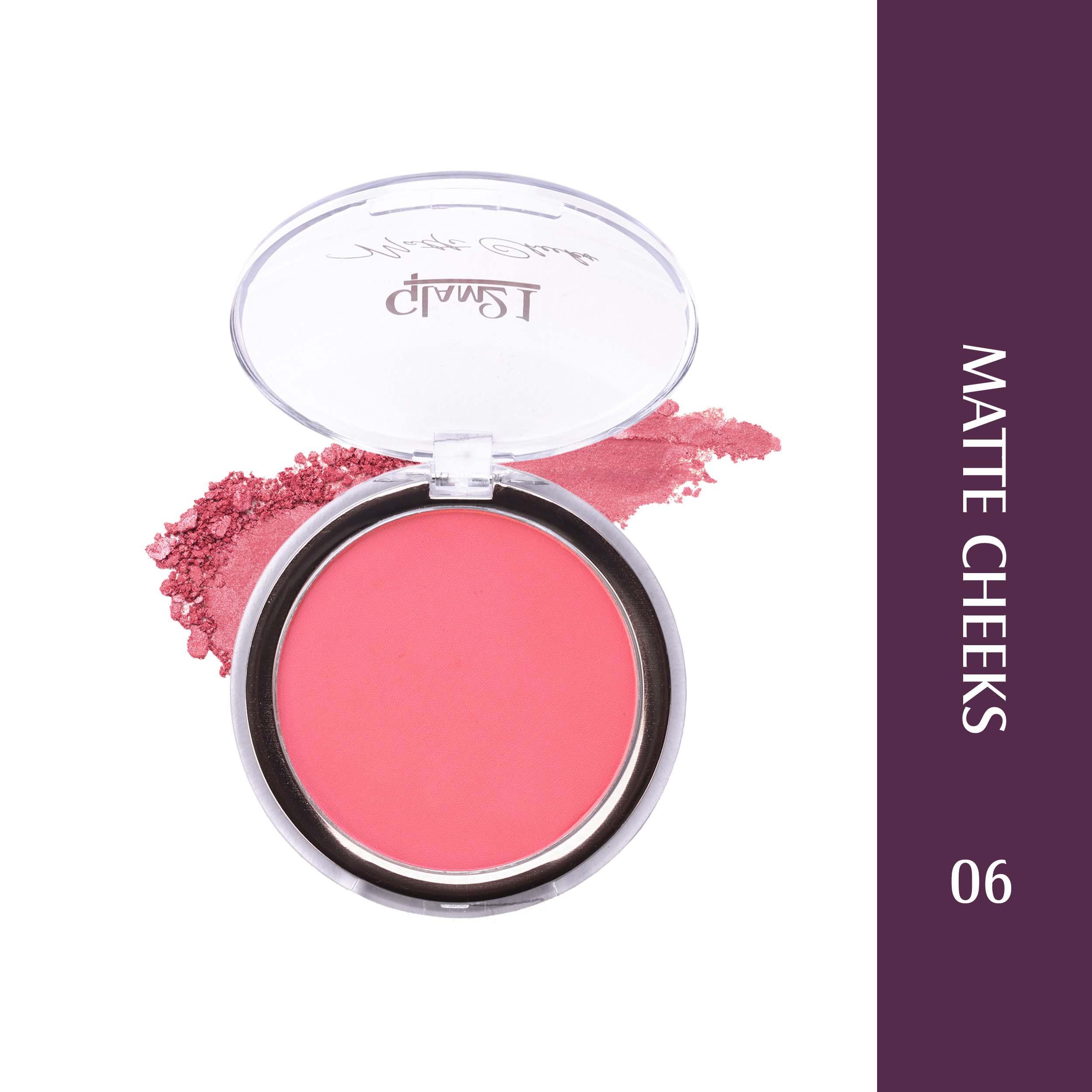 Glam21 Matte Cheek Blush | Perfect Pop of Color | Seamless Texture & Perfect Coverage, 5g  (Shade-06)