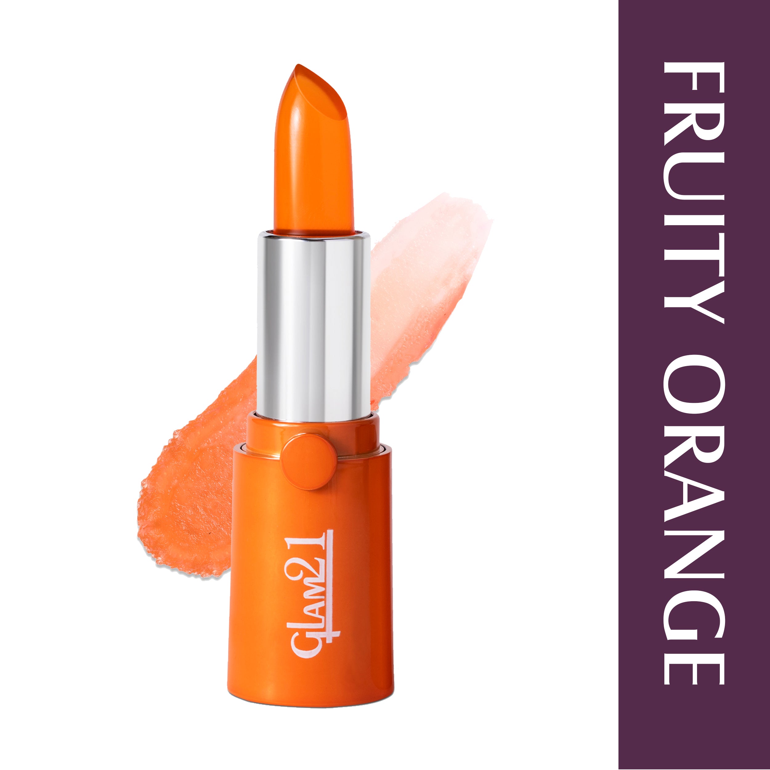 Glam21 Gel Based Ultra-Moisturizing Lightweighted Lipstick with Glossy Shine Formula (Fruity Orange, 3.6 g)