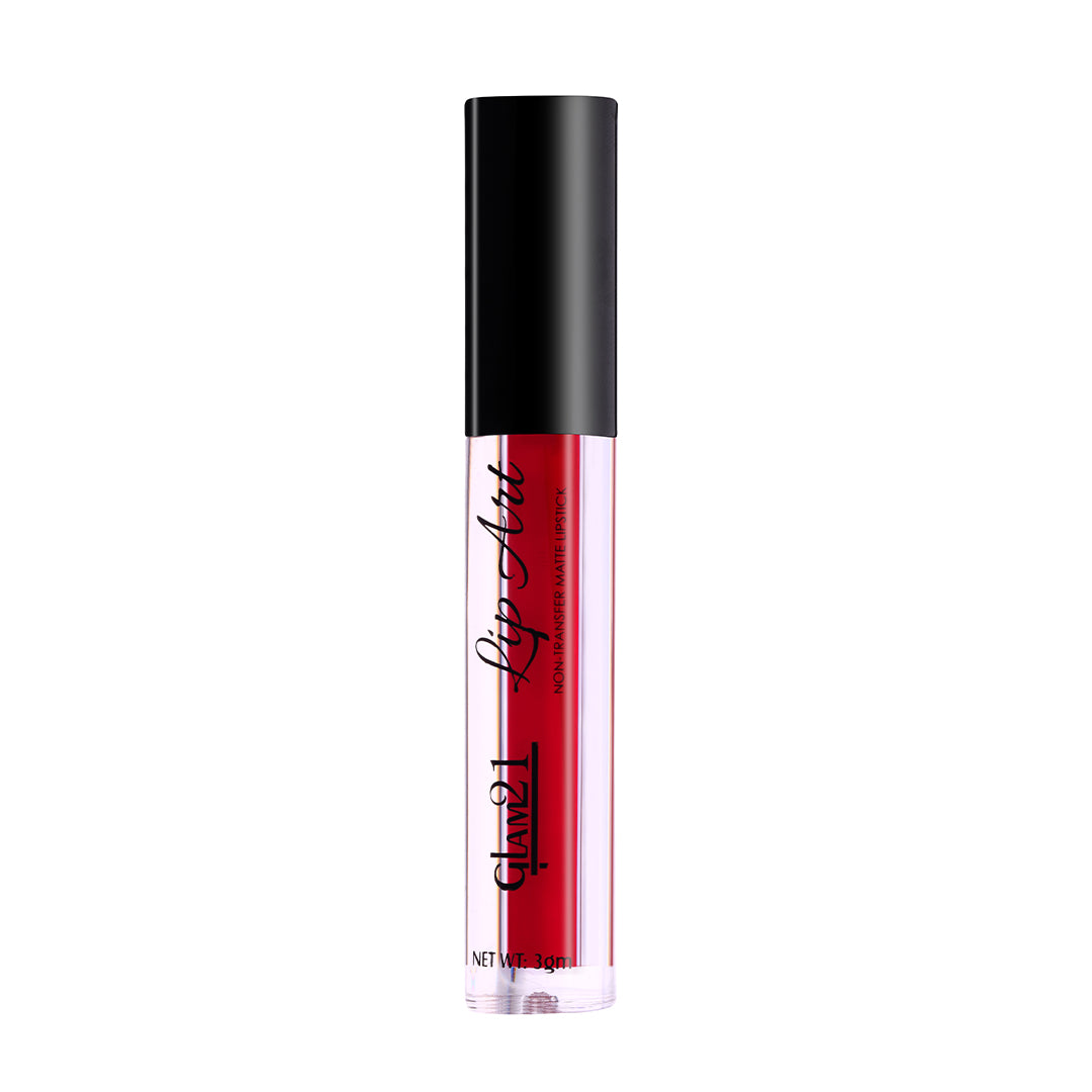 Glam21 Lip Art Liquid Lipstick Long Stay,Lightweight & Smudgeproof Velvety Matte Finish (Red Haute, 3 g)