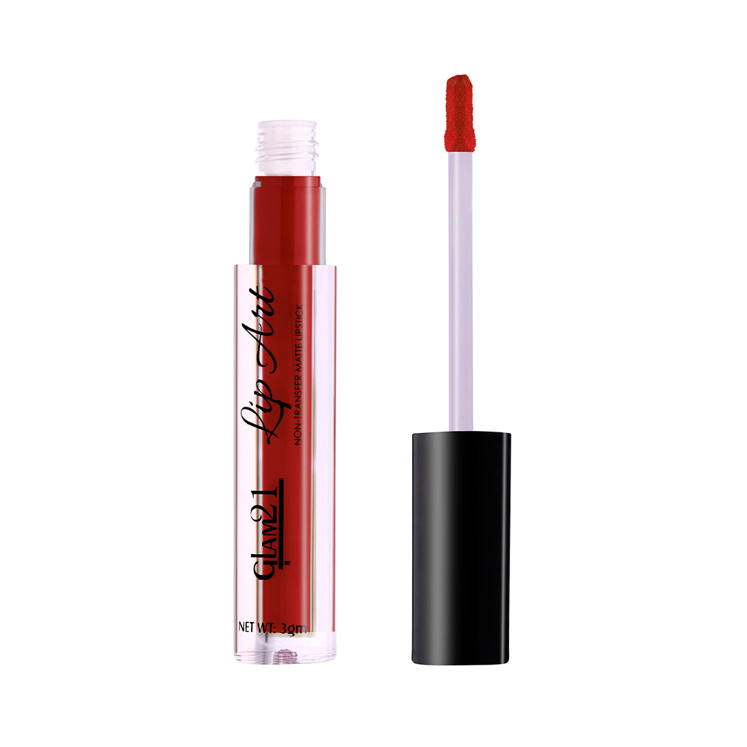 Glam21 Lip Art Liquid Lipstick Long Stay,Lightweight & Smudgeproof Velvety Matte Finish (Pink Spore, 3 g)