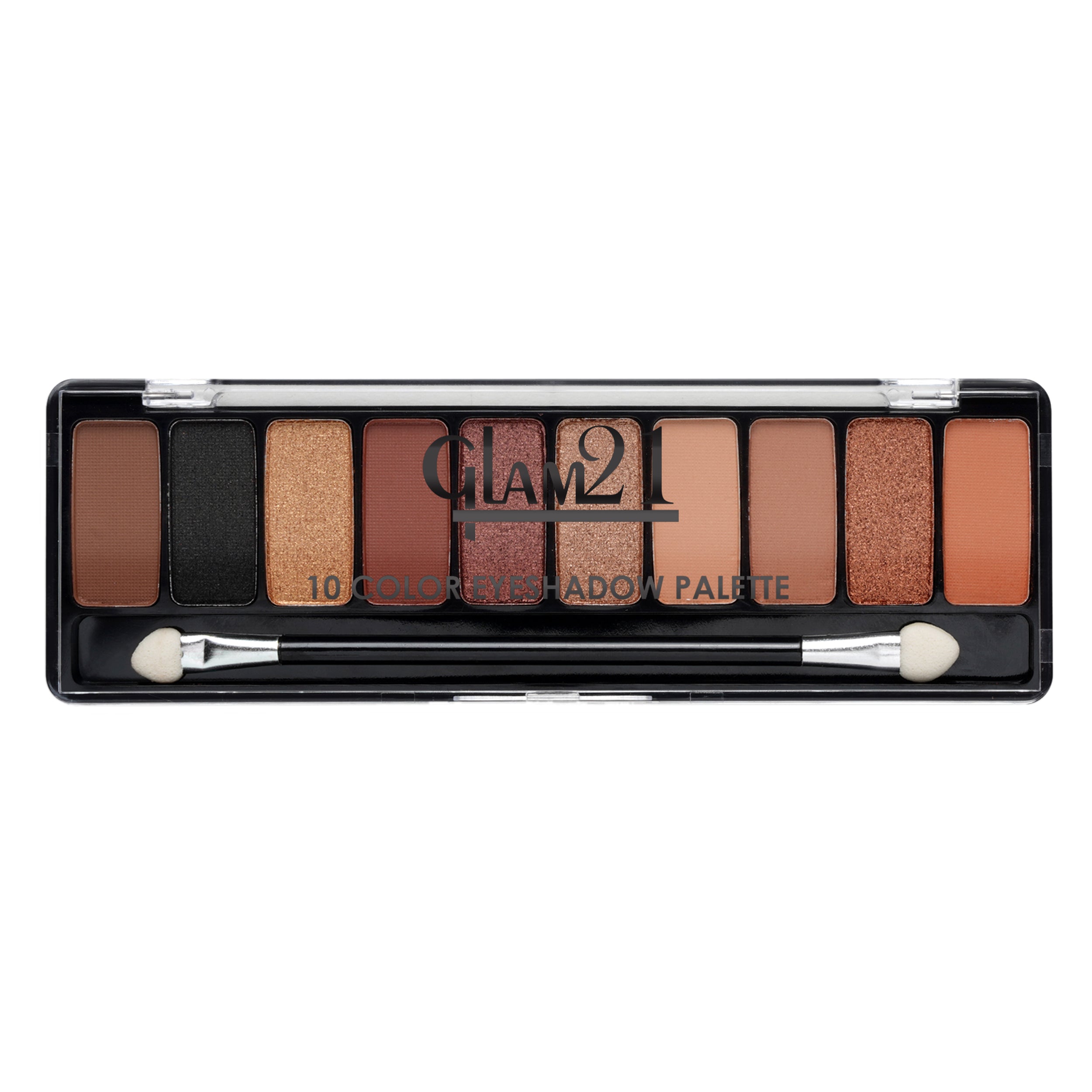 Glam21 10 Color Eyeshadow Palette - Soft Matte & Creamy Shimmer in Just One Swipe 8.8 g (Shade-01)