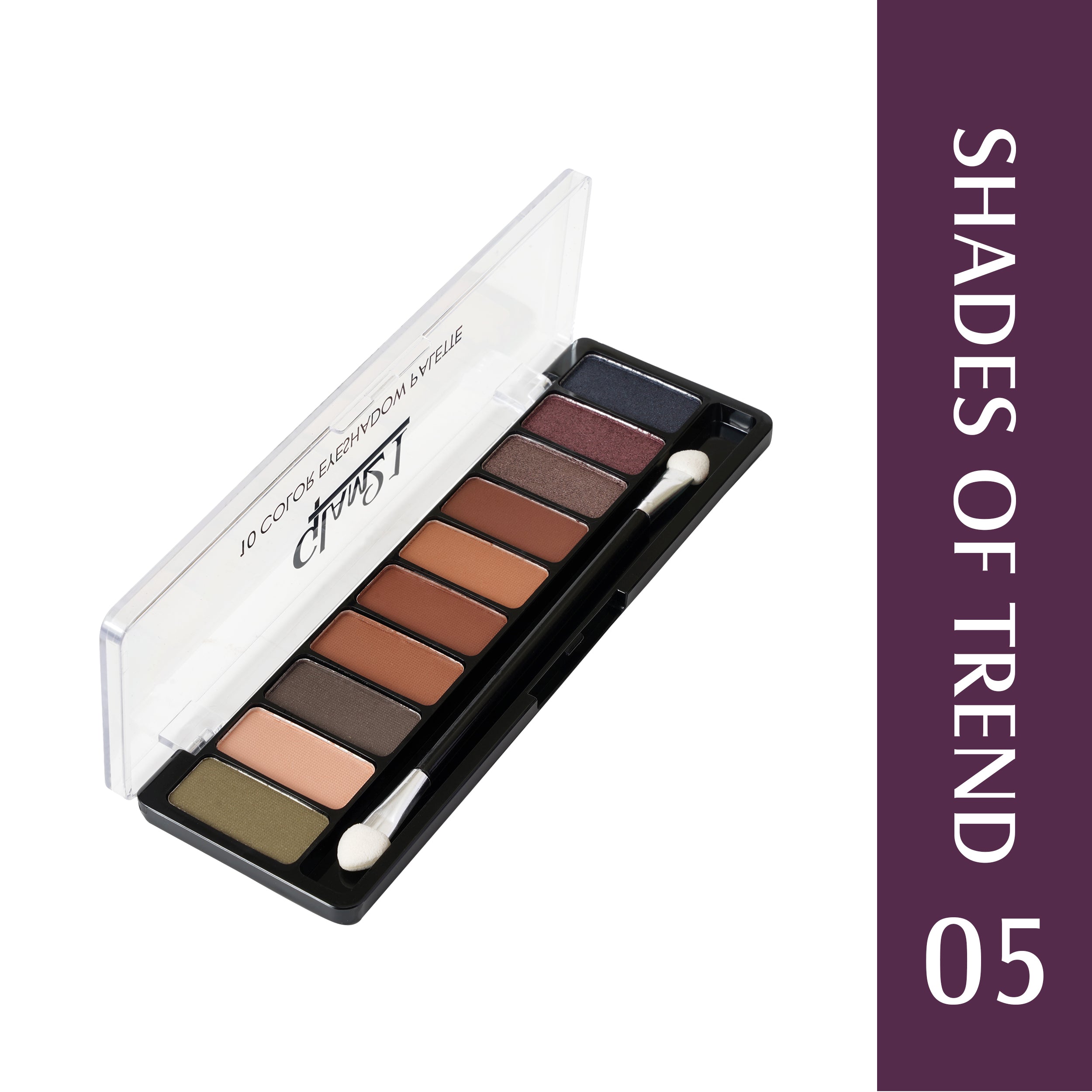 Glam21 10 Color Eyeshadow Palette - Soft Matte & Creamy Shimmer in Just One Swipe 13 g (Shade-05)