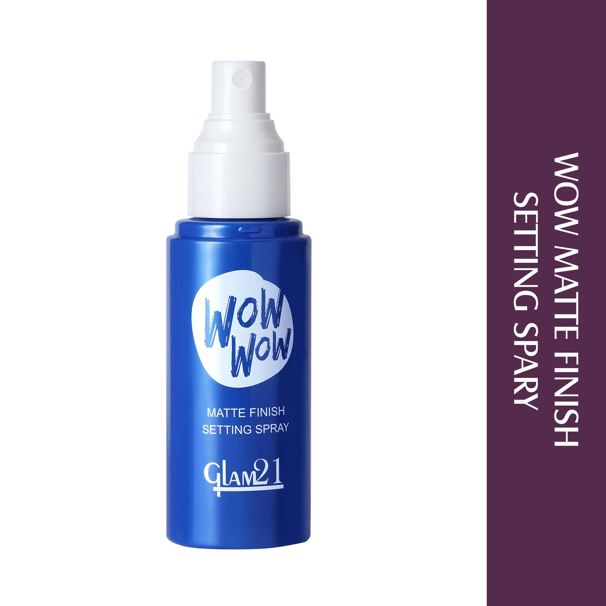 Glam21 Wow Matte Fix Setting Spray for Face Makeup | Lightweighted Make-up Fixure-NA-80 ml