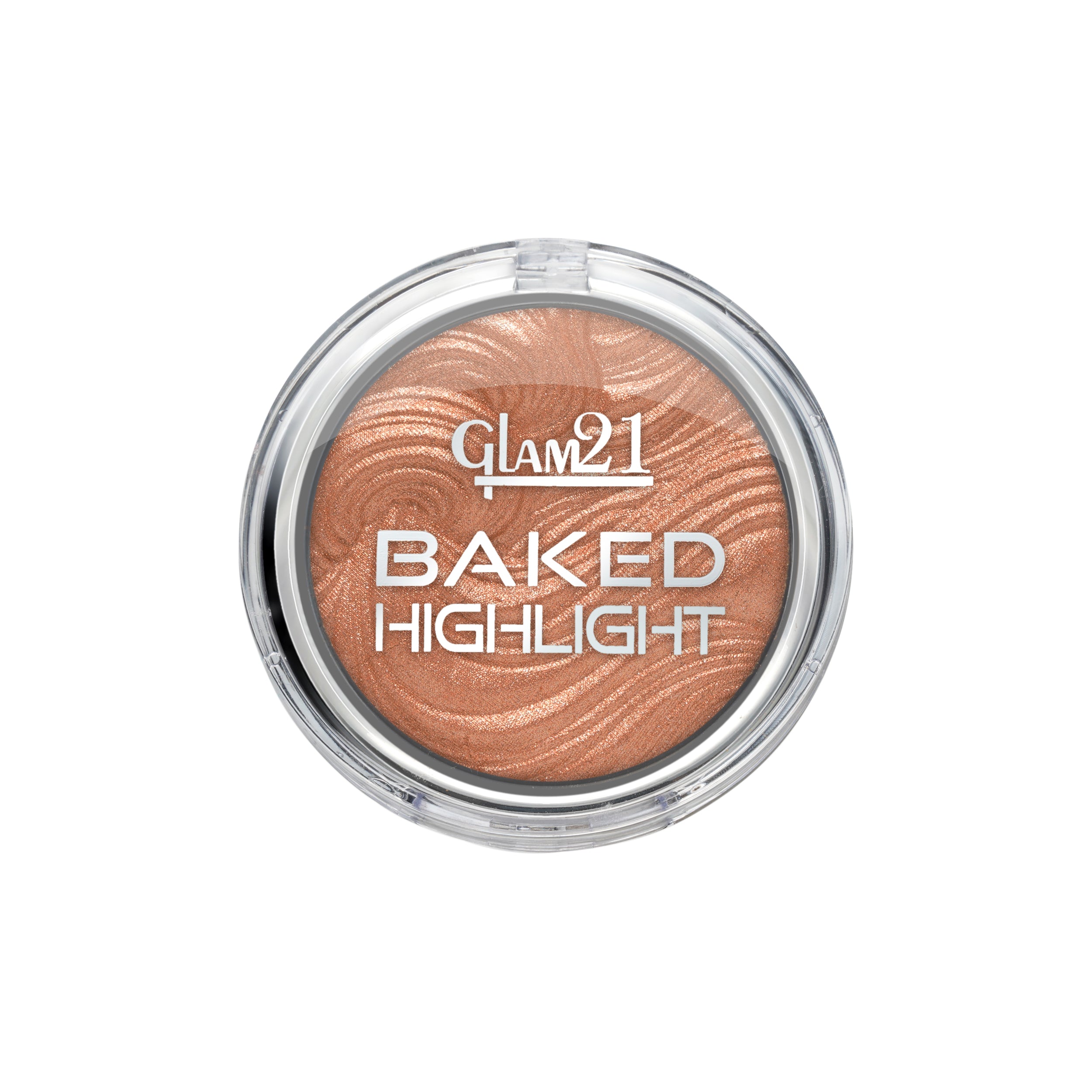 Glam21 Baked Highlighter with Silky Pigments Shimmer Look & Longlasting Mettalic Finish Highlighter, 2.8 g (Shade-05)