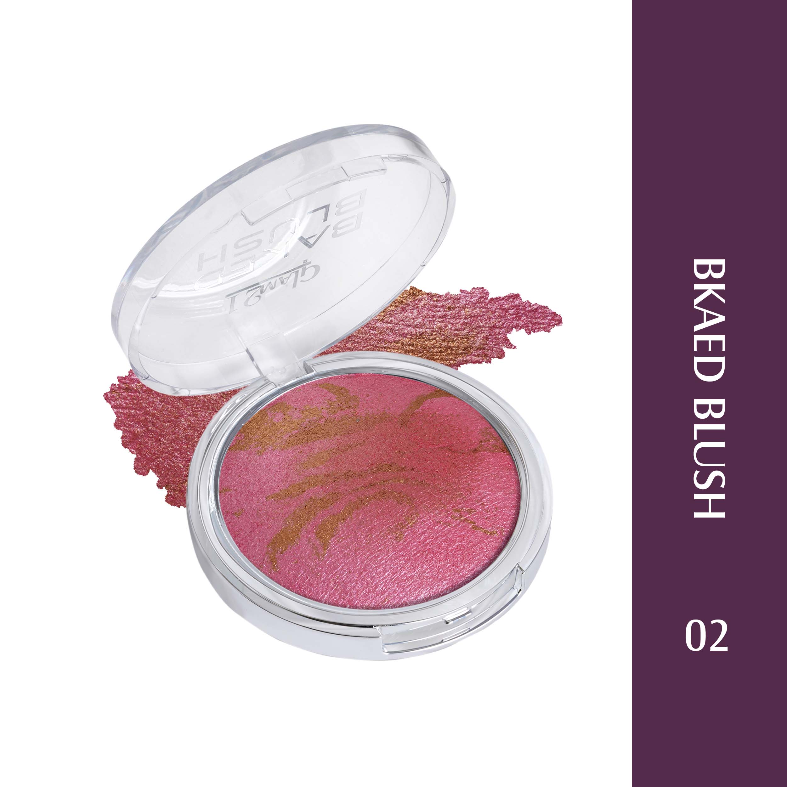 Glam21 Baked Blush Highly Pigmented Formula, Long-Lasting, Illuminating Texture, 6g (Shade-02)