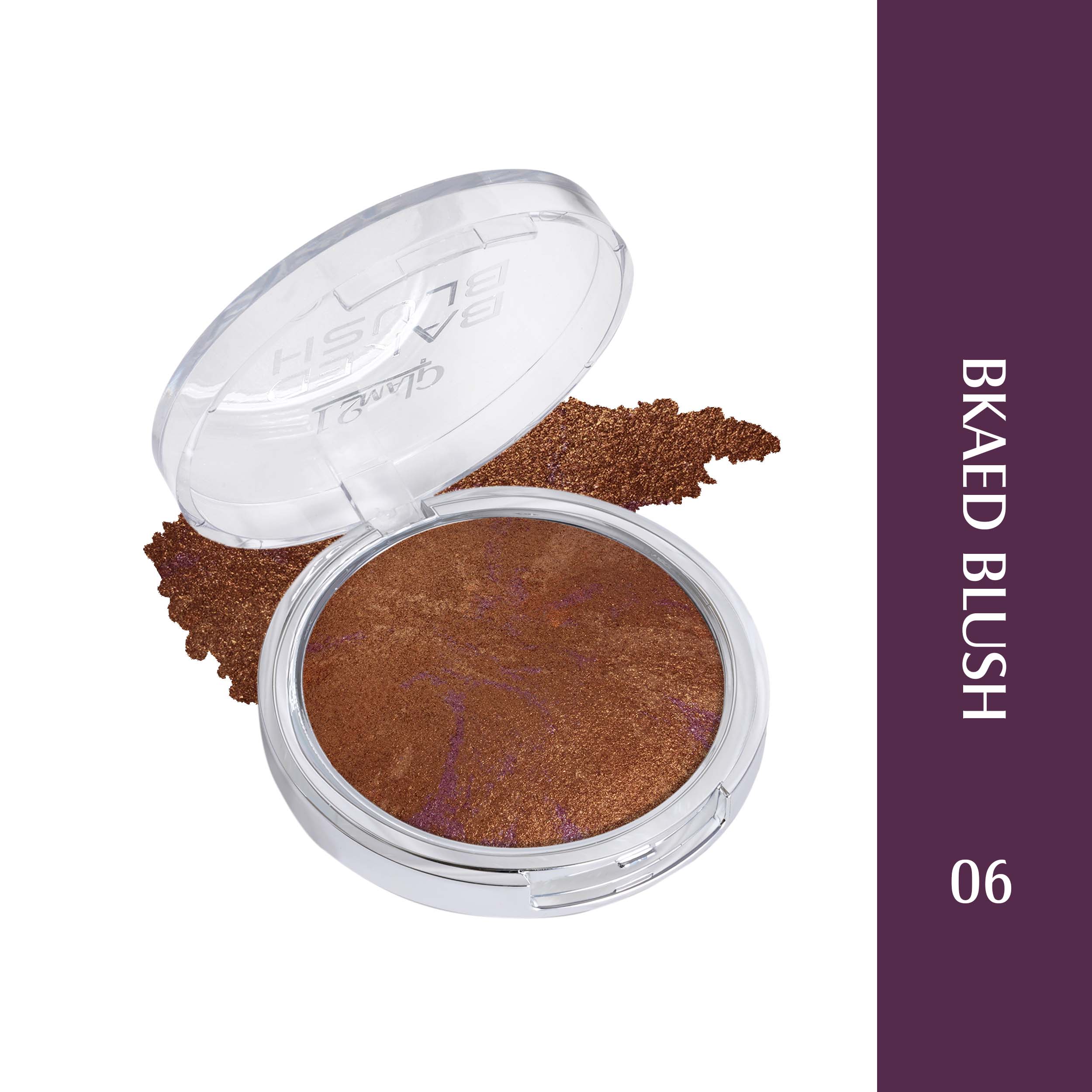 Glam21 Baked Blush Highly Pigmented Formula, Long-Lasting, Illuminating Texture, 6g (Shade-06)