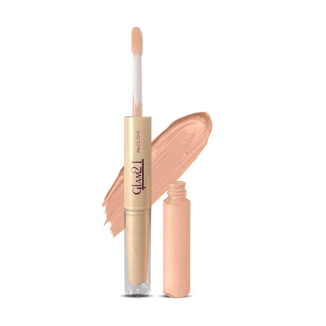Glam21 2in1 Duo Concealer & Corrector Pen for Long lasting Contouring & Highlighting Concealer (Shade-04, 4.8 g)