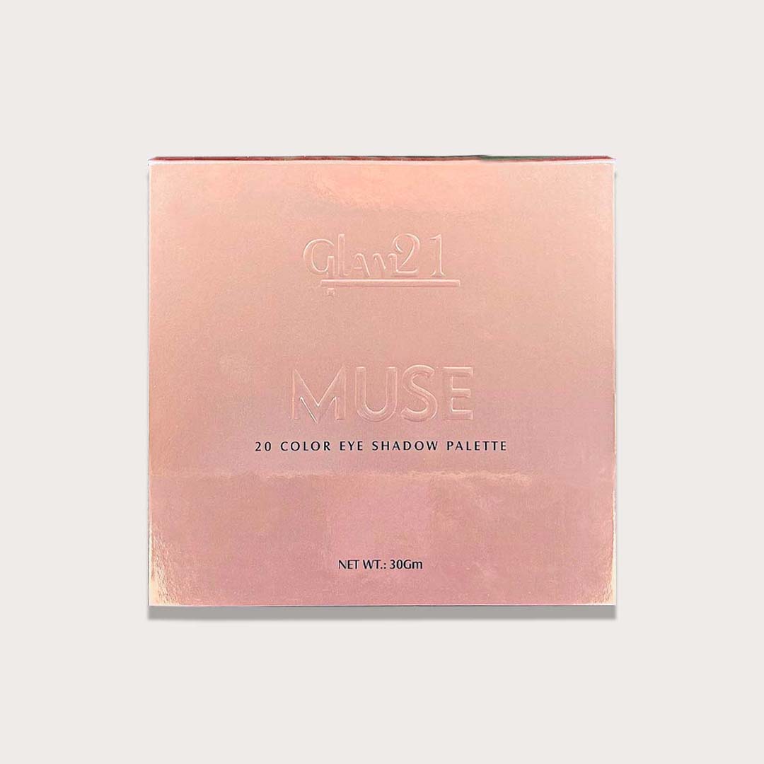 Glam21 Muse Eyeshadow Palette 20 Colour | Ultra-pigmented Formula in Mattes & Shimmers 30 g (Trance-01)