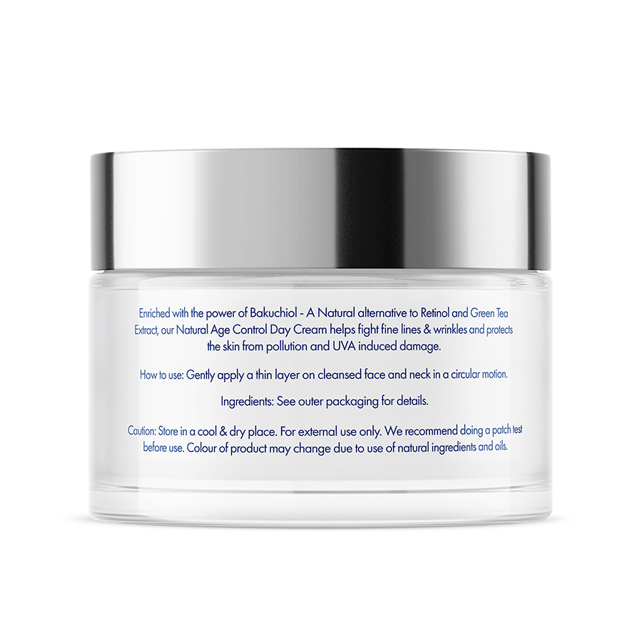 The Moms Co Age Control Day Cream l Reduce Fine Lines, Wrinkles & Sun Protection l With Natural Retinol & Green Tea | 50g