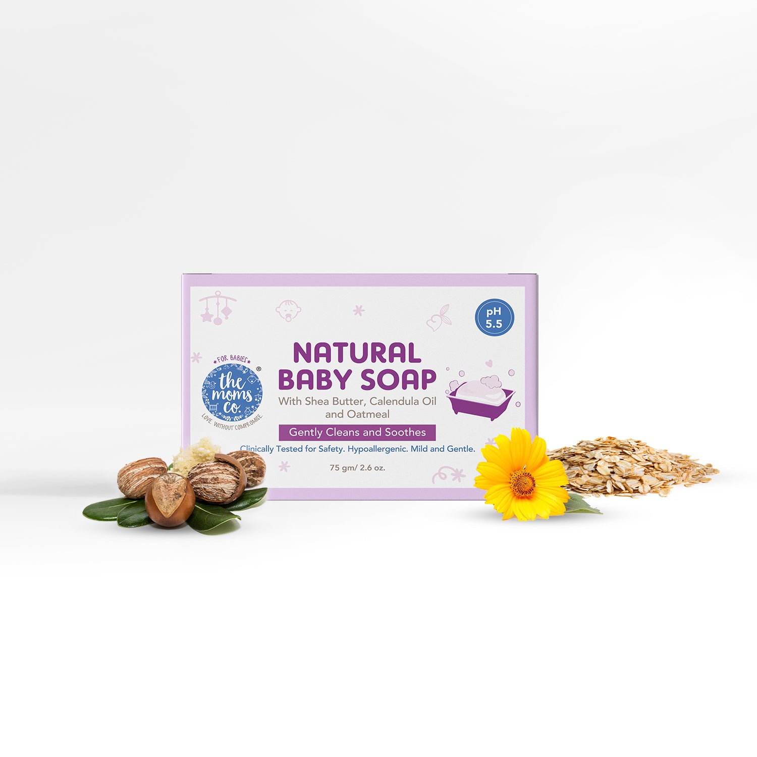The Moms Co. Natural Baby Soap (75gms)