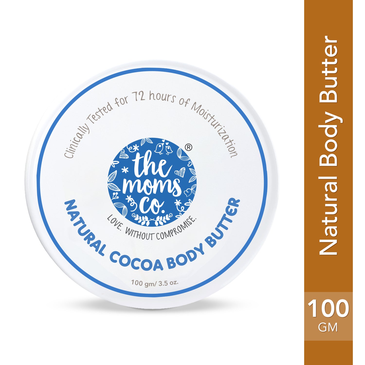 The Moms Co. Natural Cocoa Body Butter - The Ideal Moisturizer for Dry Skin |Moisturizes & Nourishes Skin | With Shea & Cocoa Butters-100 Gm