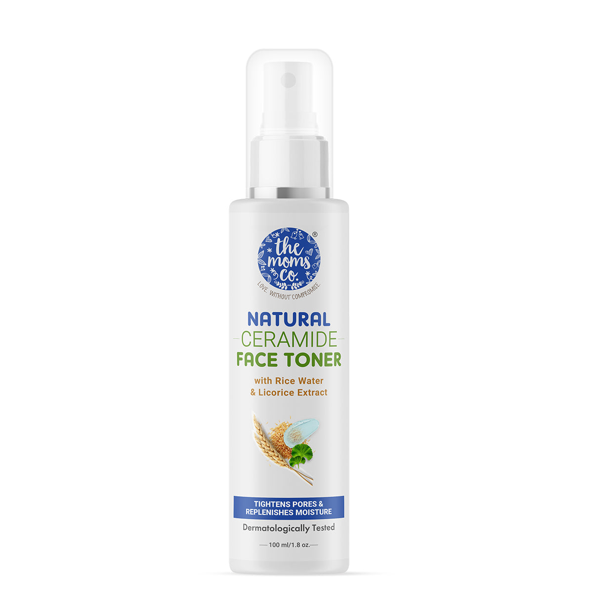 The Moms Co Natural Ceramide Face Toner for Women & Men | Replenishes Moisture | For All Skin Types - 100 ml