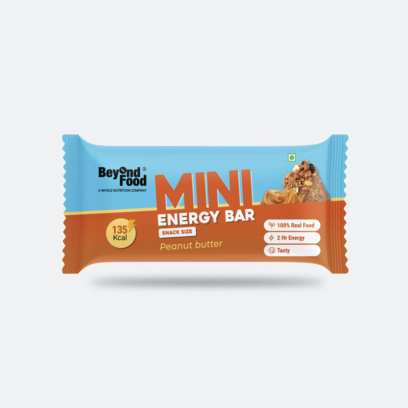 Beyond Food Mini energy bars - Peanut | Pack of 6 | 6x30g