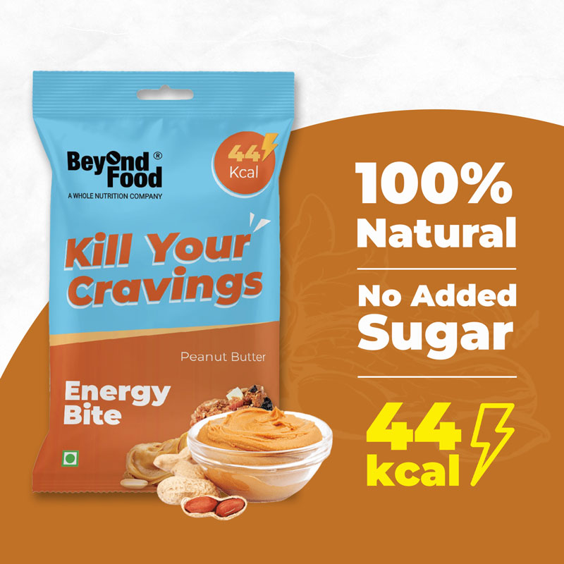 Beyond Food Energy Bites - Peanut Butter | Pack of 25 | 25x10g