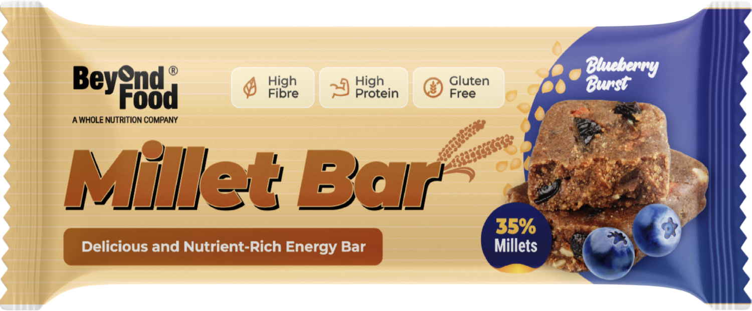 Beyond Food Millet Bar - Assorted | Pack of 8 | 8x40g