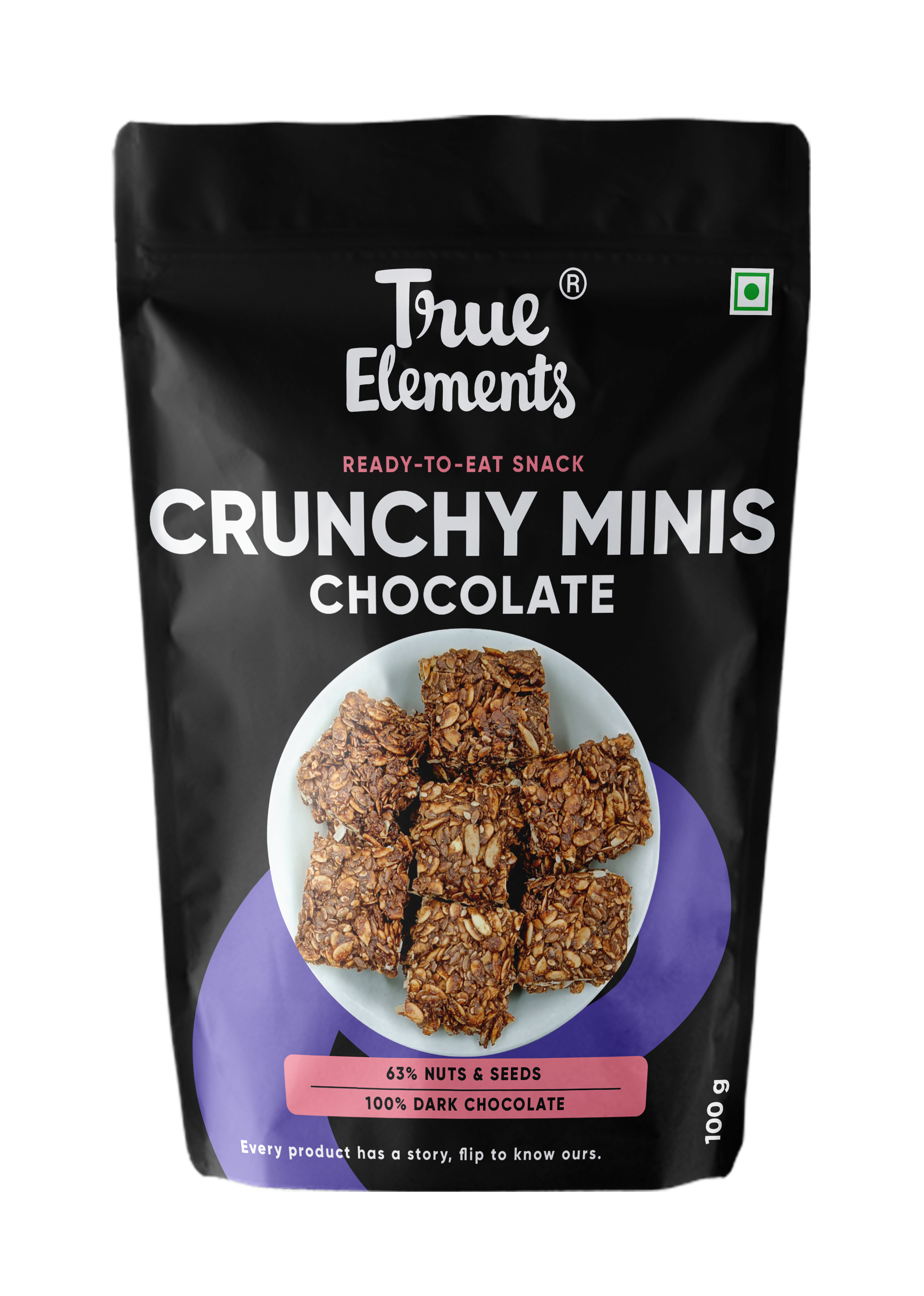 True Elements Chocolate Crunchy Minis | Pack of 3 | 100gm each