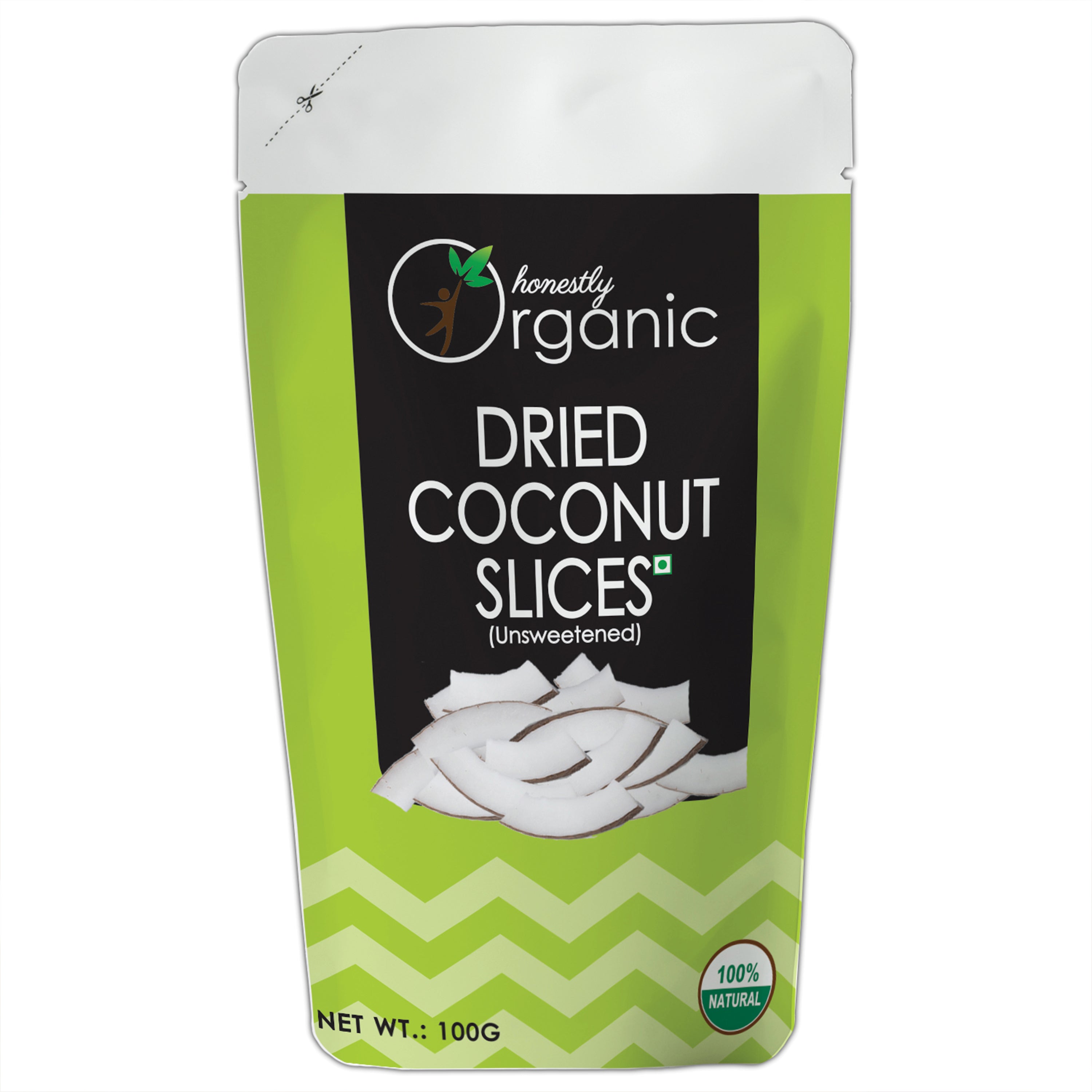 D-Alive Honestly Organic Dried Coconut Slices - 100g