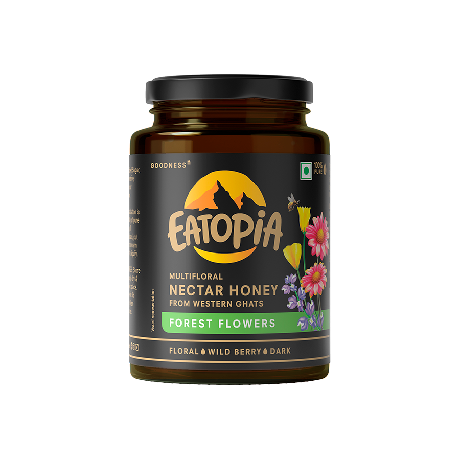 Eatopia 100% Pure Natural Honey Forest Flower Multifloral Honey | No added Sugar | No Chemicals