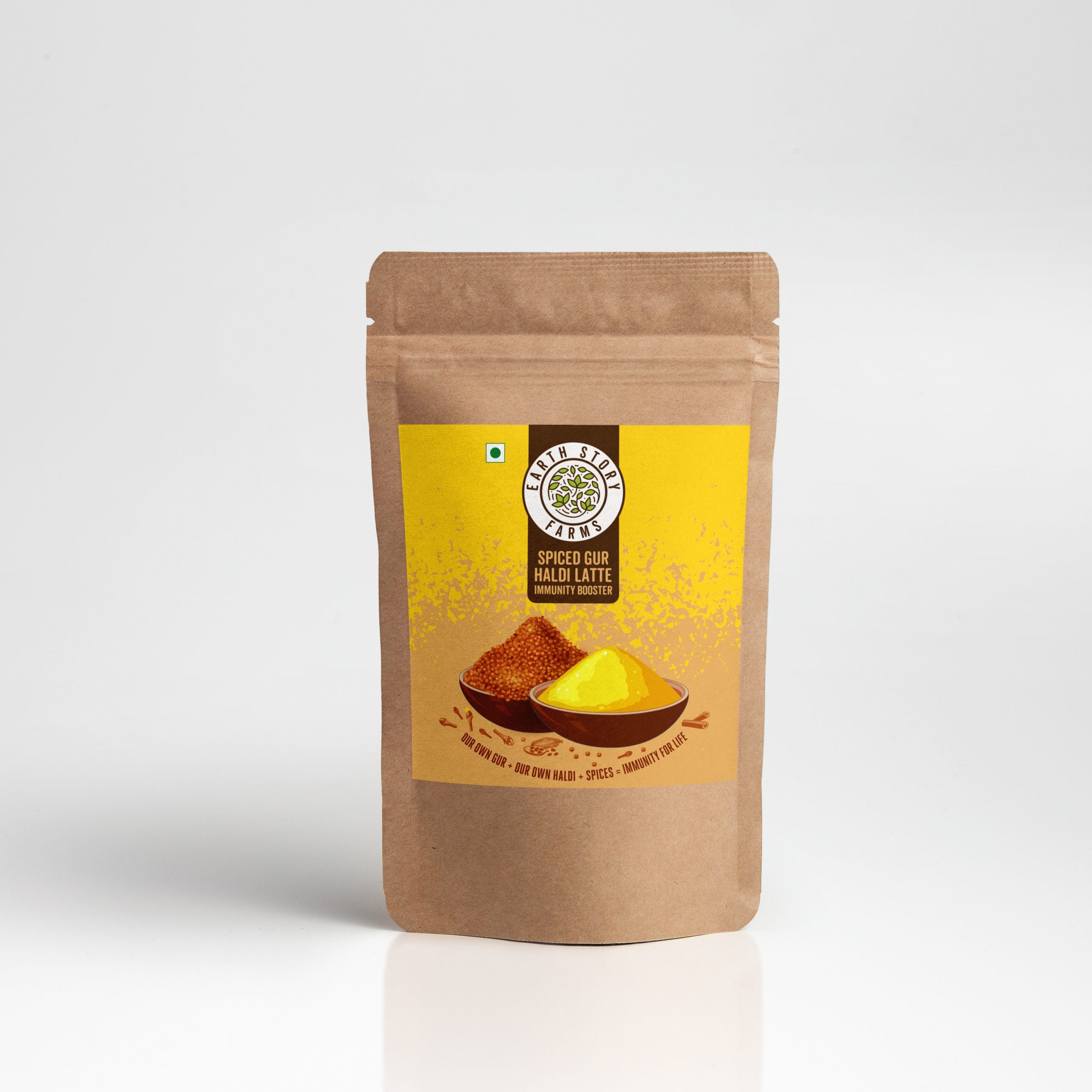 Earth Story Spiced Gur Haldi Latte | Immunity Booster | 4.5% curcumin