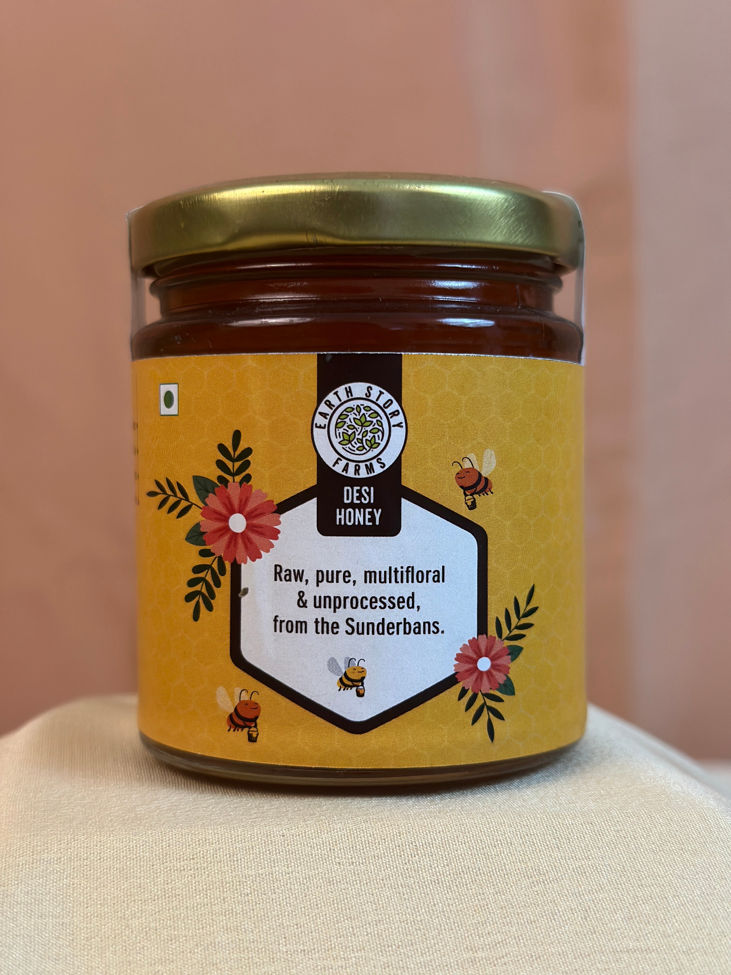 Earth Story Farms Desi Honey | Sunderbans Mangrove Honey | Wild forest Honey | Raw and unprocessed | 250g
