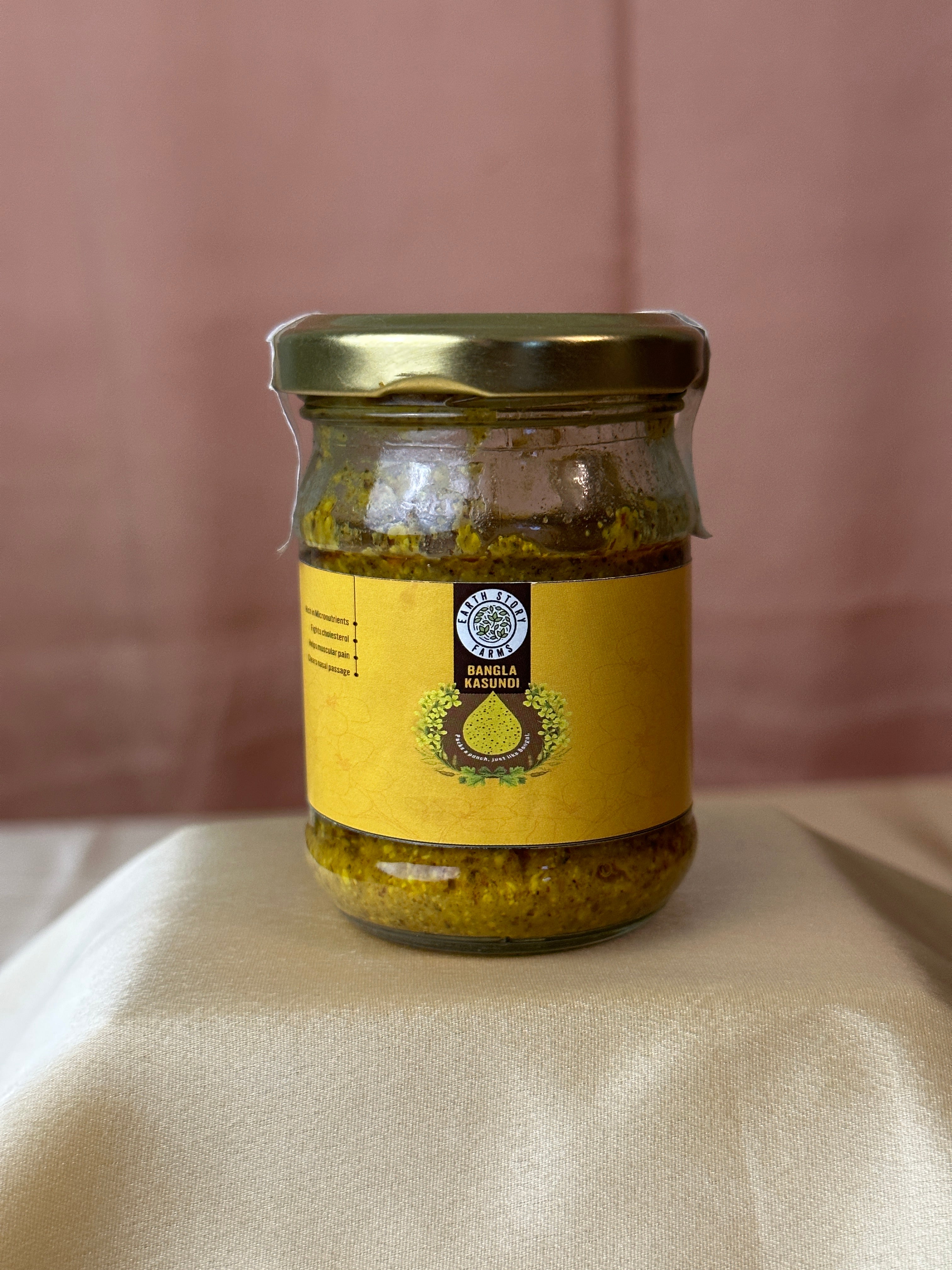 Earth Story Farms Desi kasundi | Bengali Mustard Sauce | No preservative | 200 g
