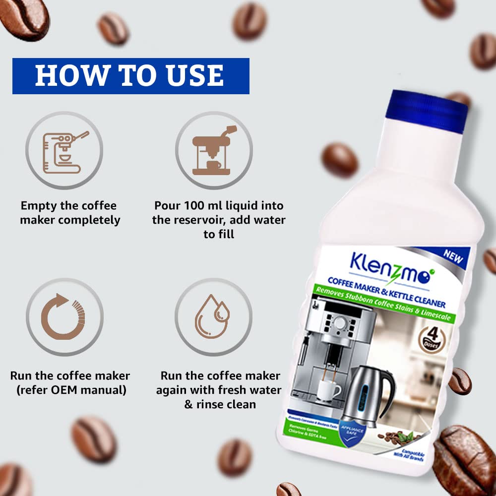 Klenzmo Coffee Machine & Kettle Descaling Liquid | 400 ml