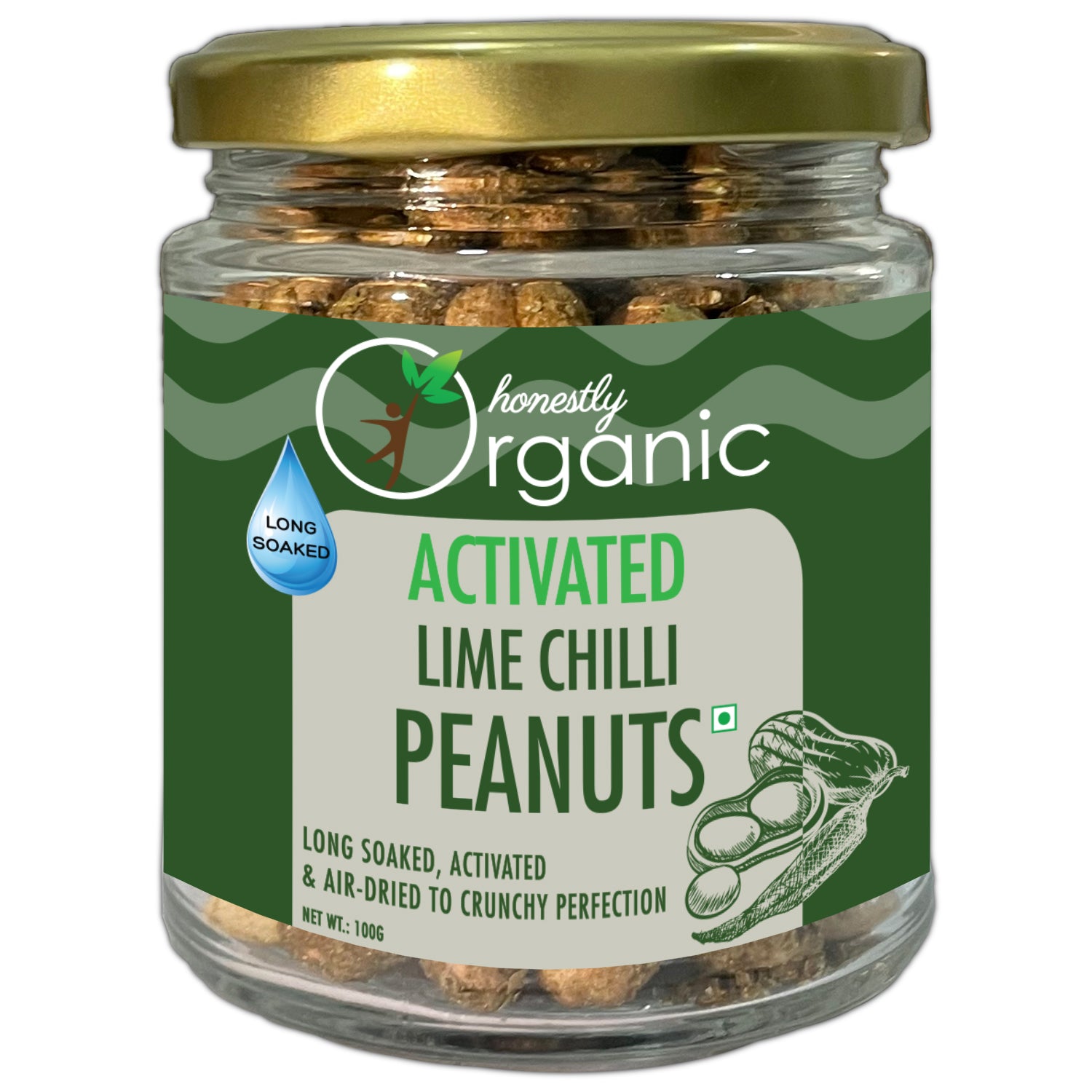 D-Alive Special Festival Hamper (Activated Peri Peri Cashews 100g + Activated Caramelised Coffee Walnuts 75g + Activated Cinnamon Chilli Almonds 100g + Activated Lime Chilli Peanuts 100g + Activated Pistachios 150g) - 525g