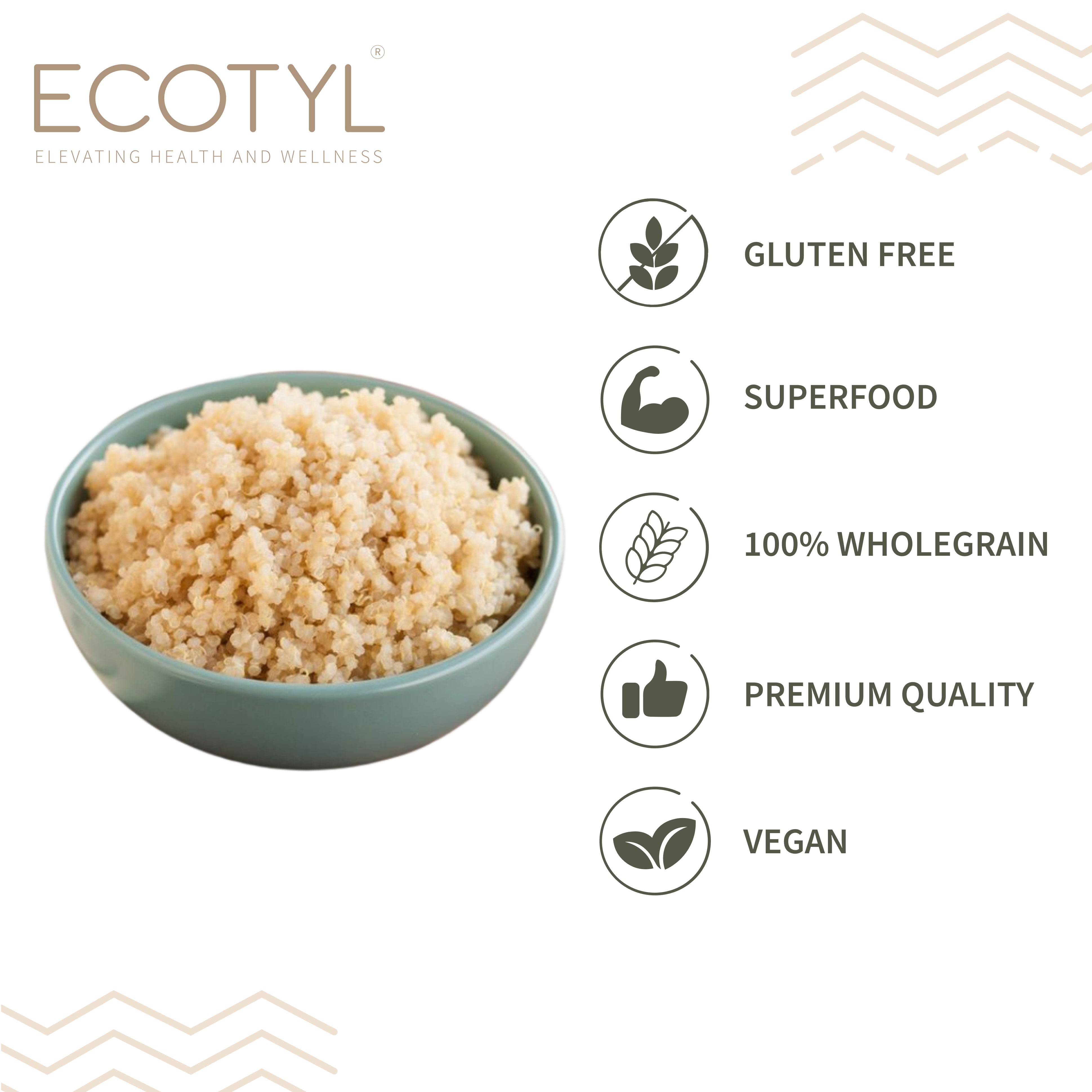 Ecotyl Quinoa (White) | Gluten Free | High Protein | 500g