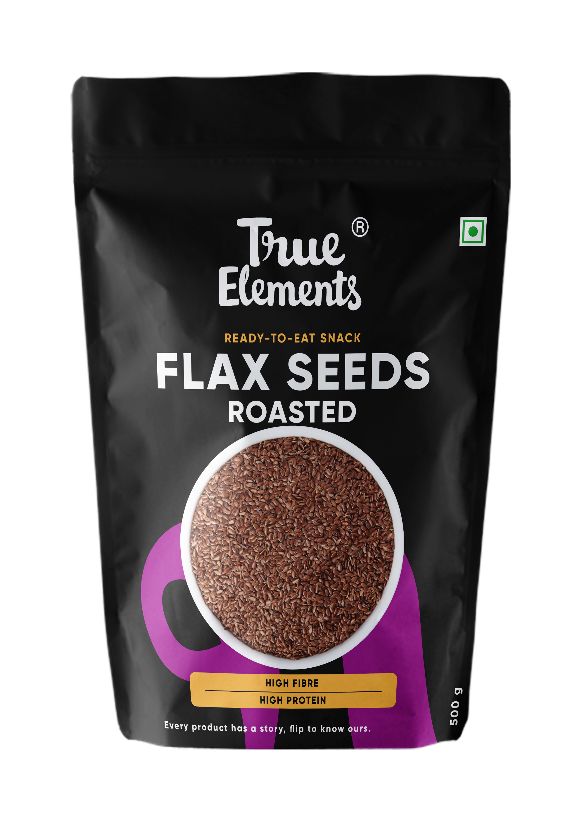 True Elements Roasted Flax Seeds